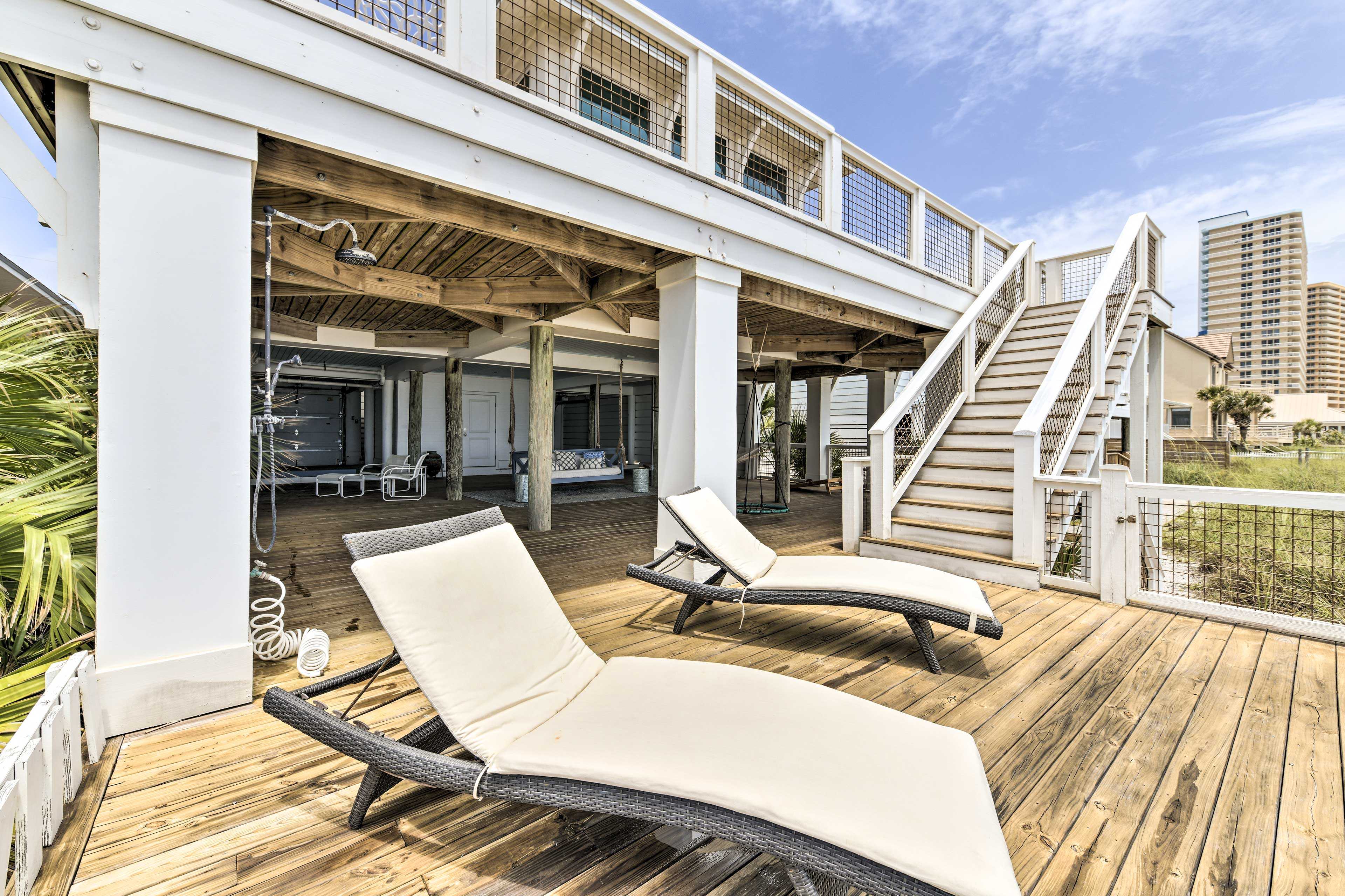 Property Image 1 - Luxe, Beachfront PCB Home w/ Decks & Grill!