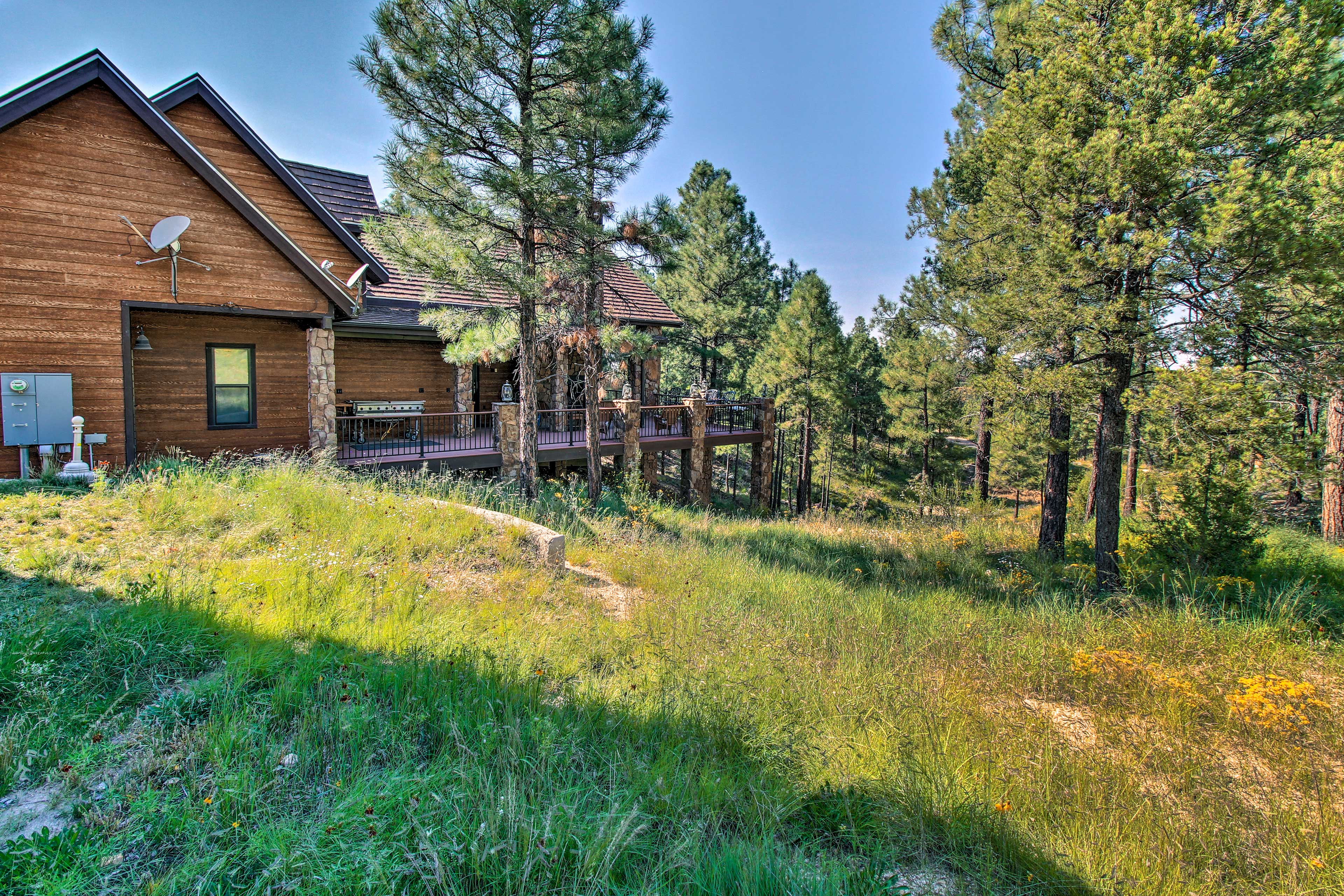 Property Image 1 - Luxe Heber Cabin w/ Deck, Near National Forests!