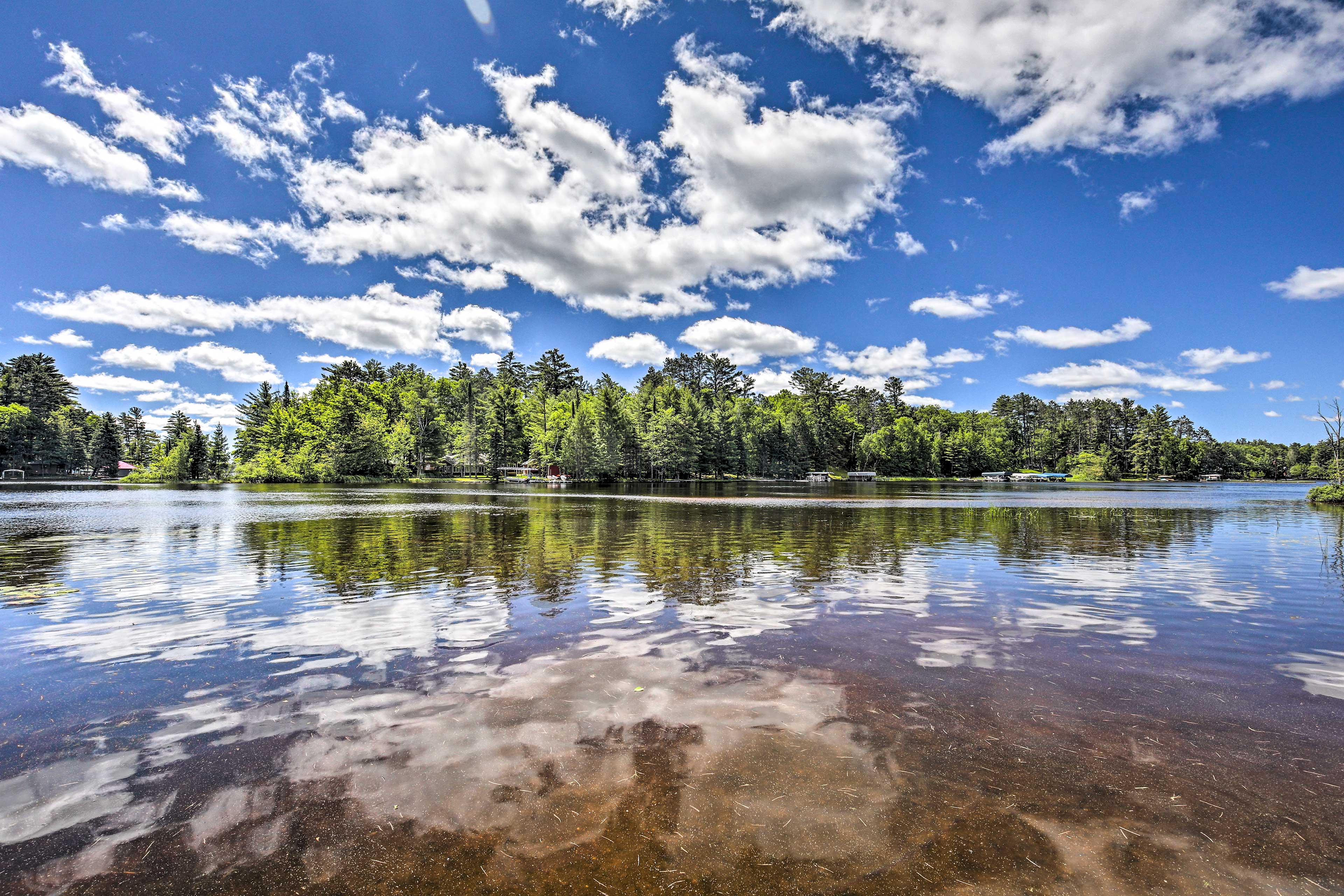 Property Image 2 - Northwoods Cabin w/ Lake Access & Boat Dock