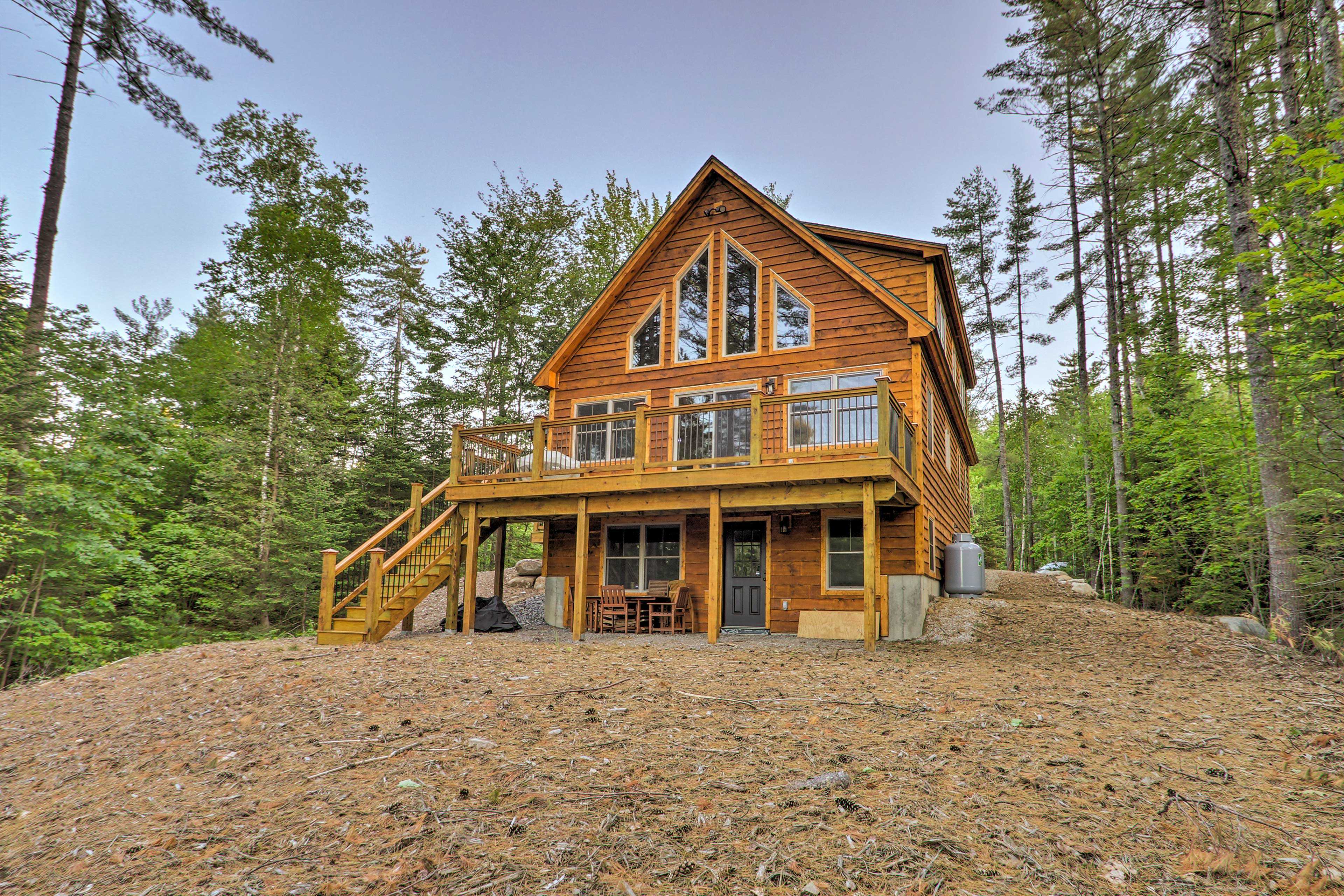 Property Image 1 - Dream Log Cabin in Bethel with Private Deck!