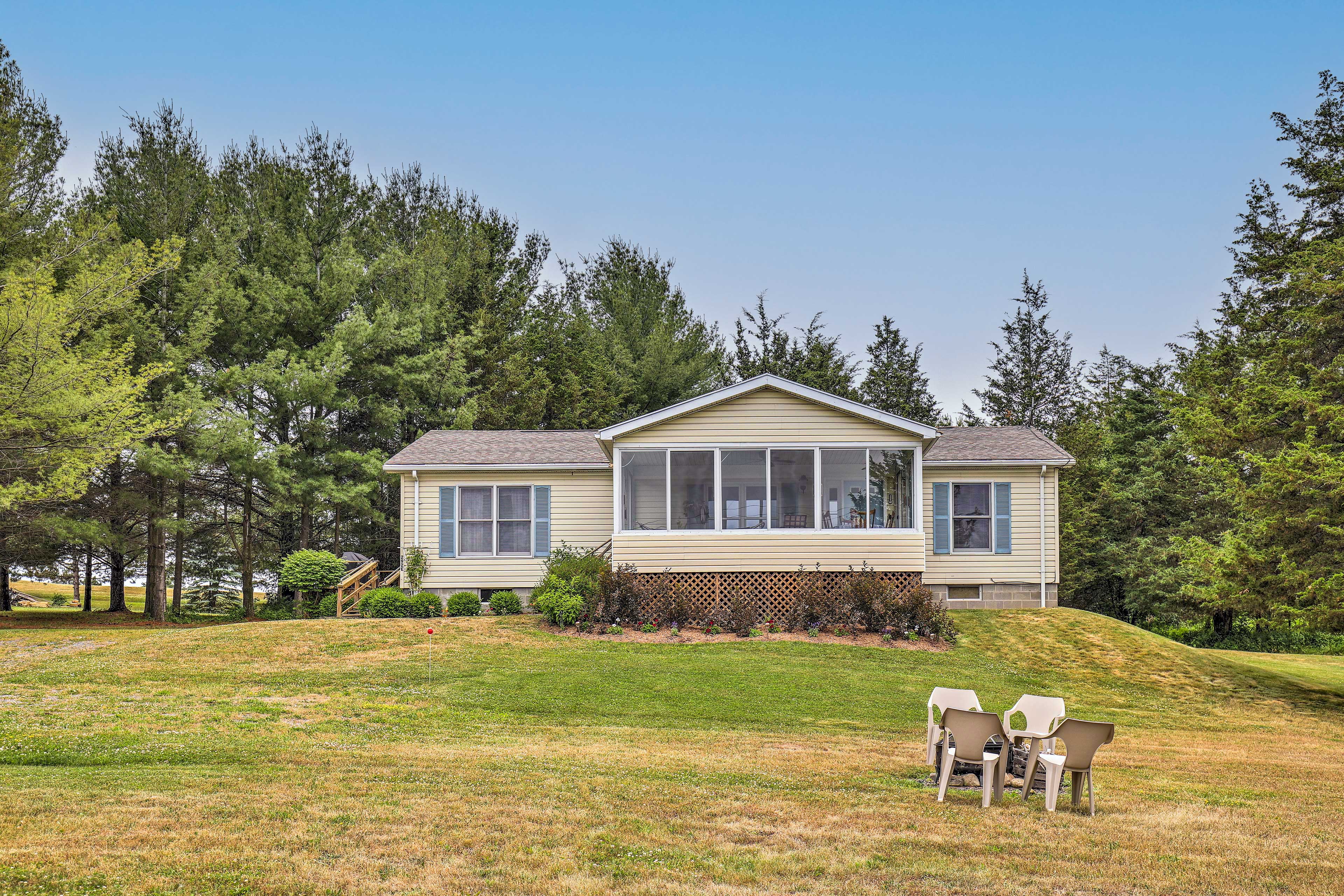 Finger Lakes Retreat w/ Sunroom, Fire Pit & BBQ!