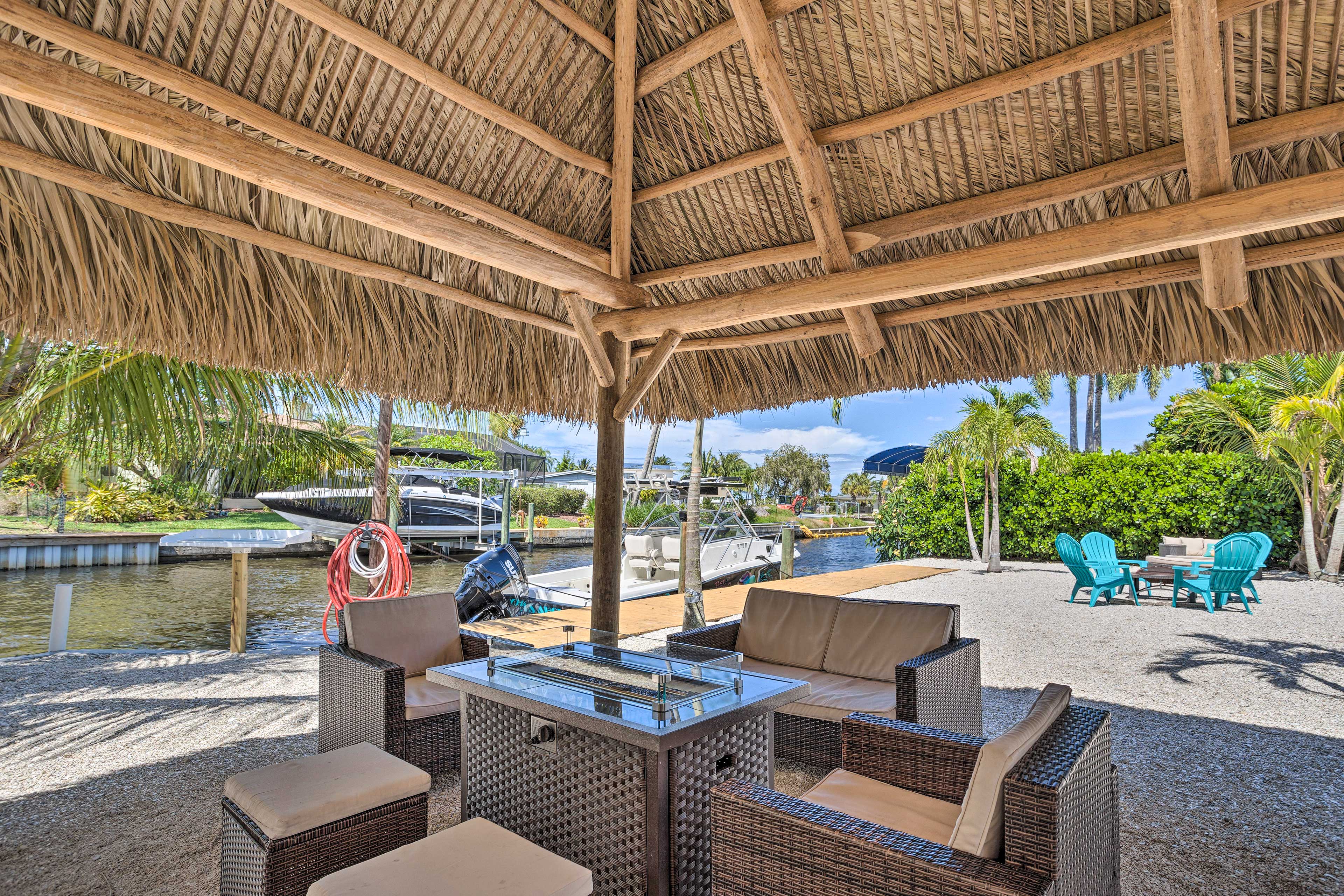 Palm City Canalfront Home w/ Boat Dock & Fire Pit!