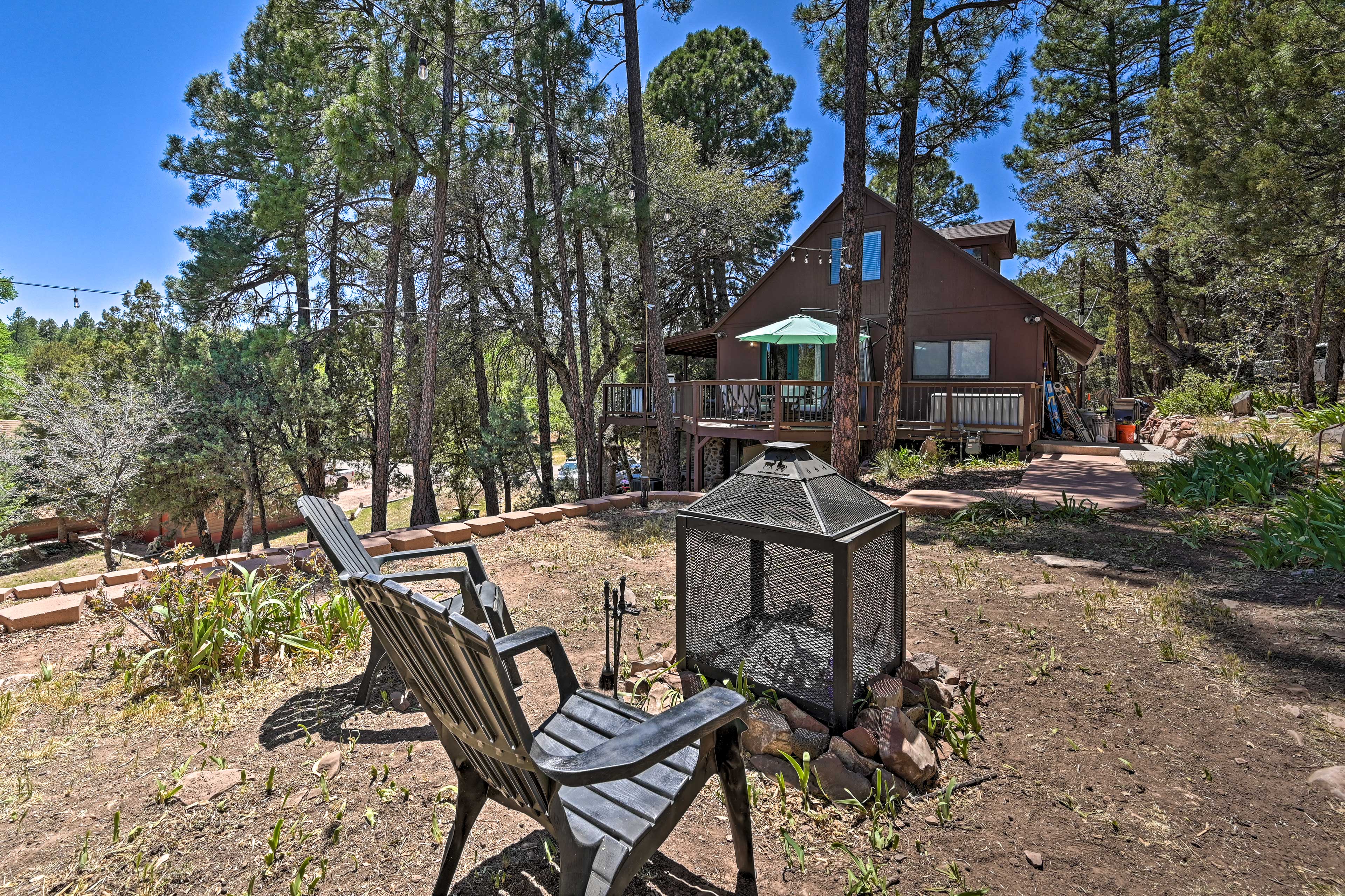 Property Image 1 - Pet-Friendly Pine Cabin w/ Deck + Game Room!