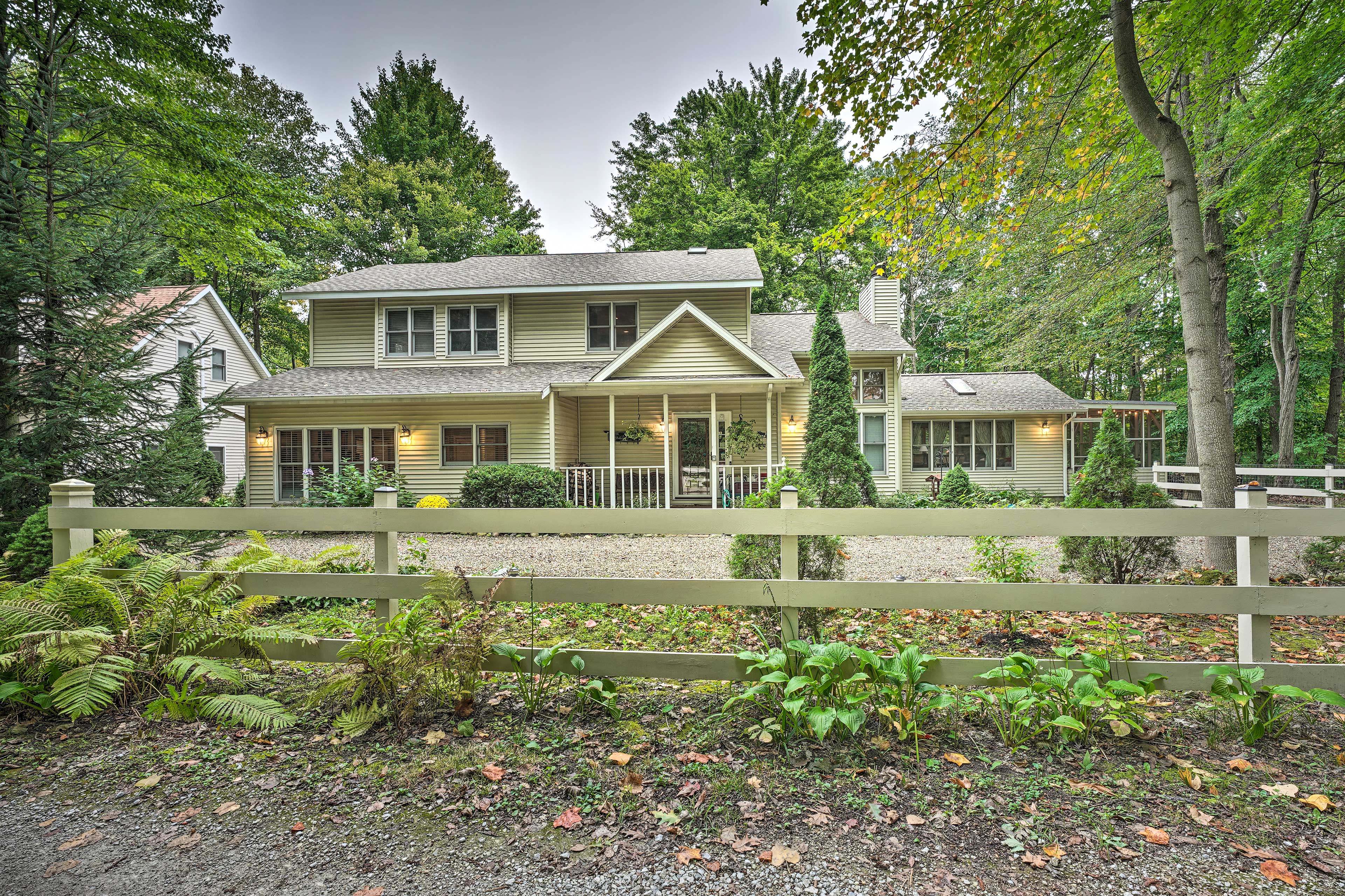 Property Image 1 - Lakeside Escape Steps to Lake Michigan Beach!