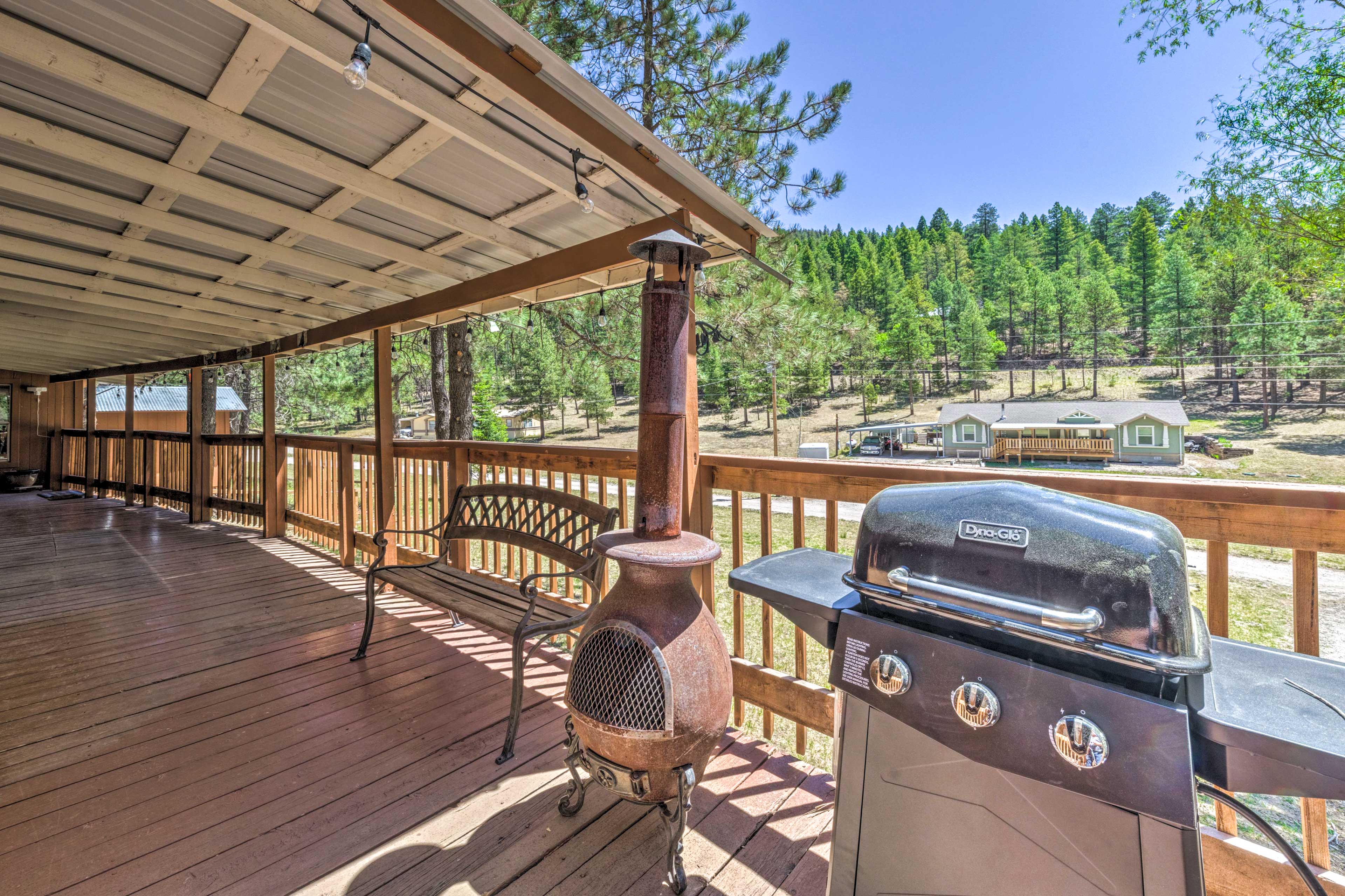 Property Image 2 - Quiet Cloudcroft Cabin w/ Porch + Gas Grill!