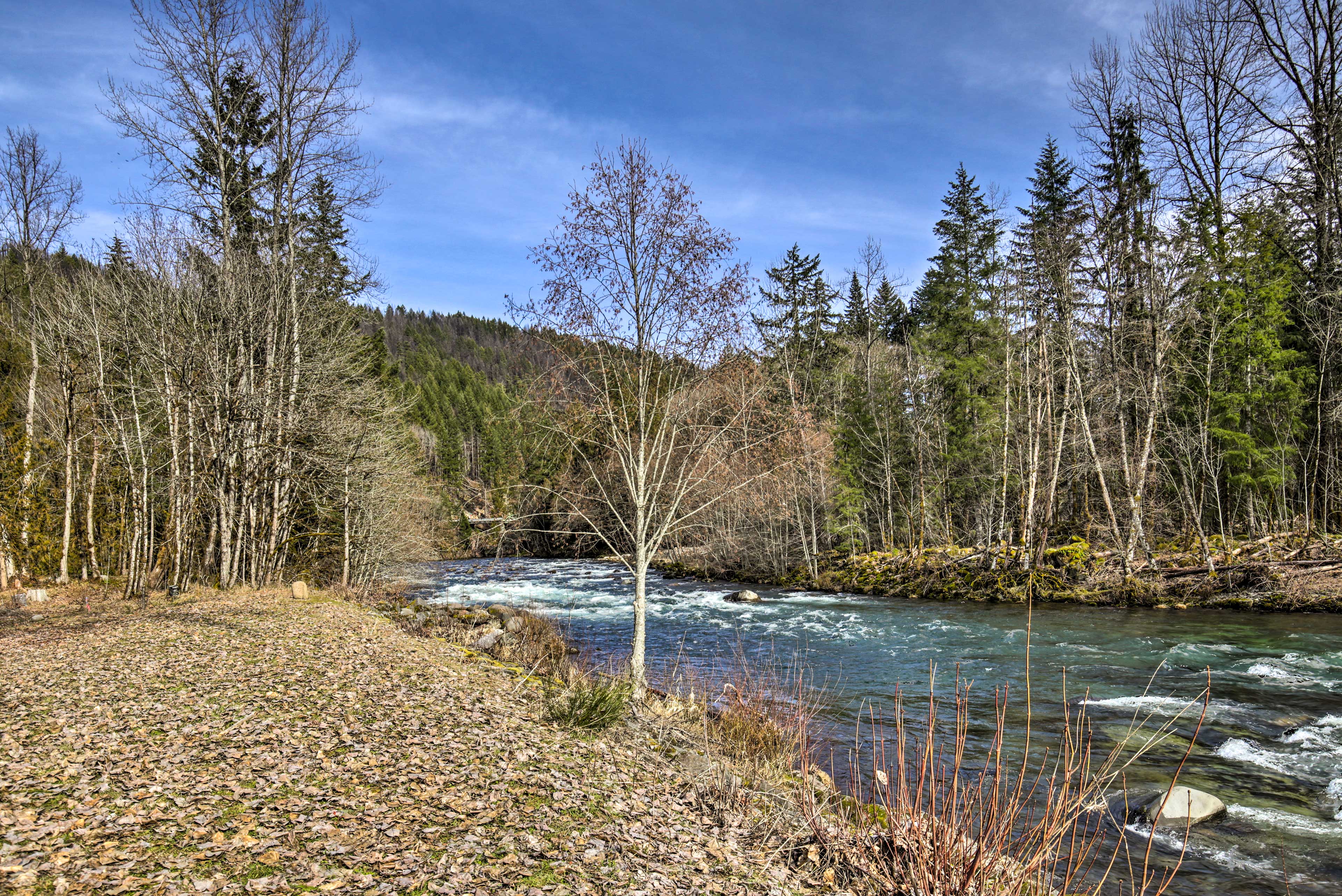 Remote Escape: Riverside Home w/ Scenic Views