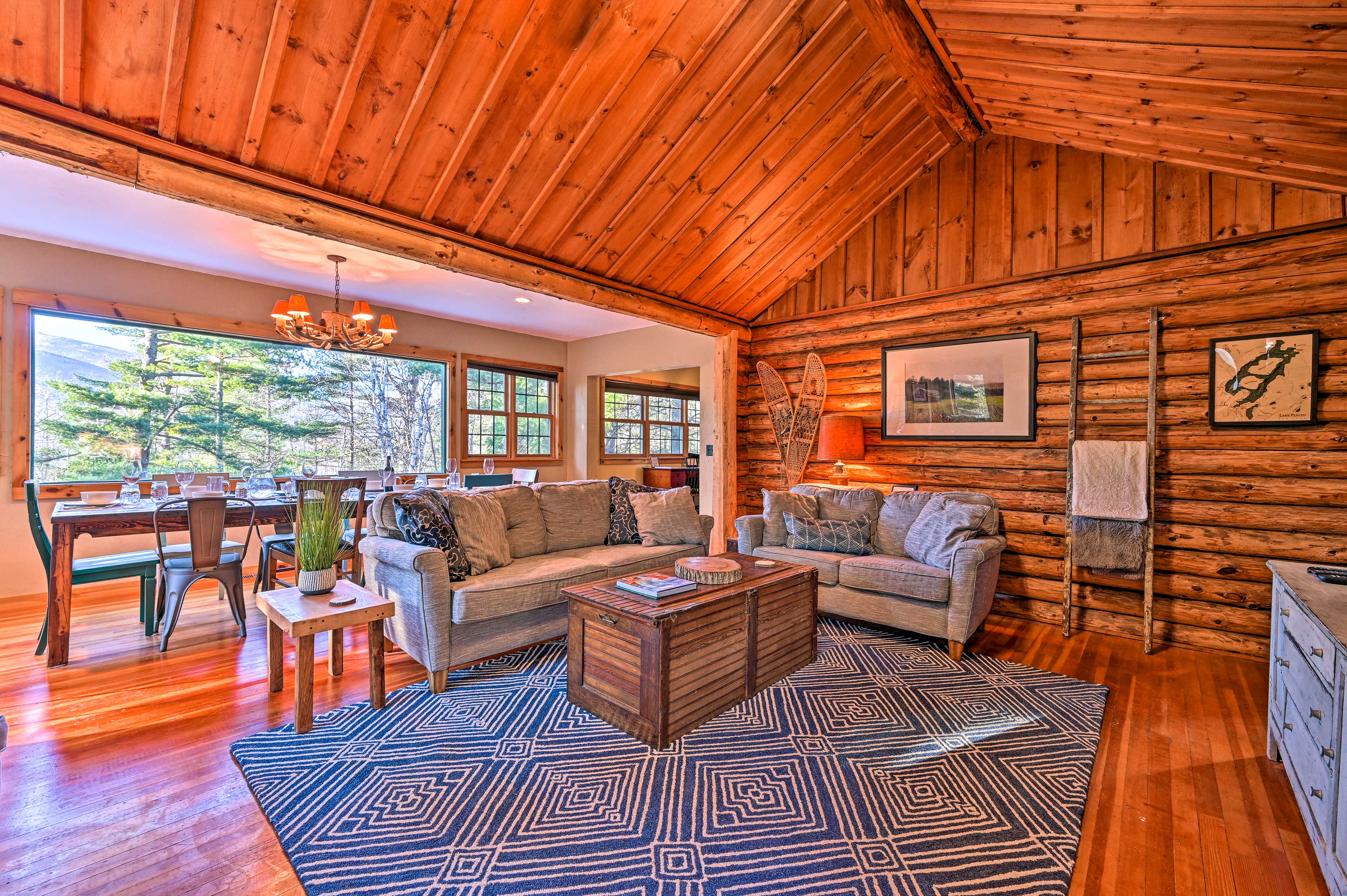 Property Image 2 - Log Cabin in Wilmington w/ Hot Tub Near Skiing!