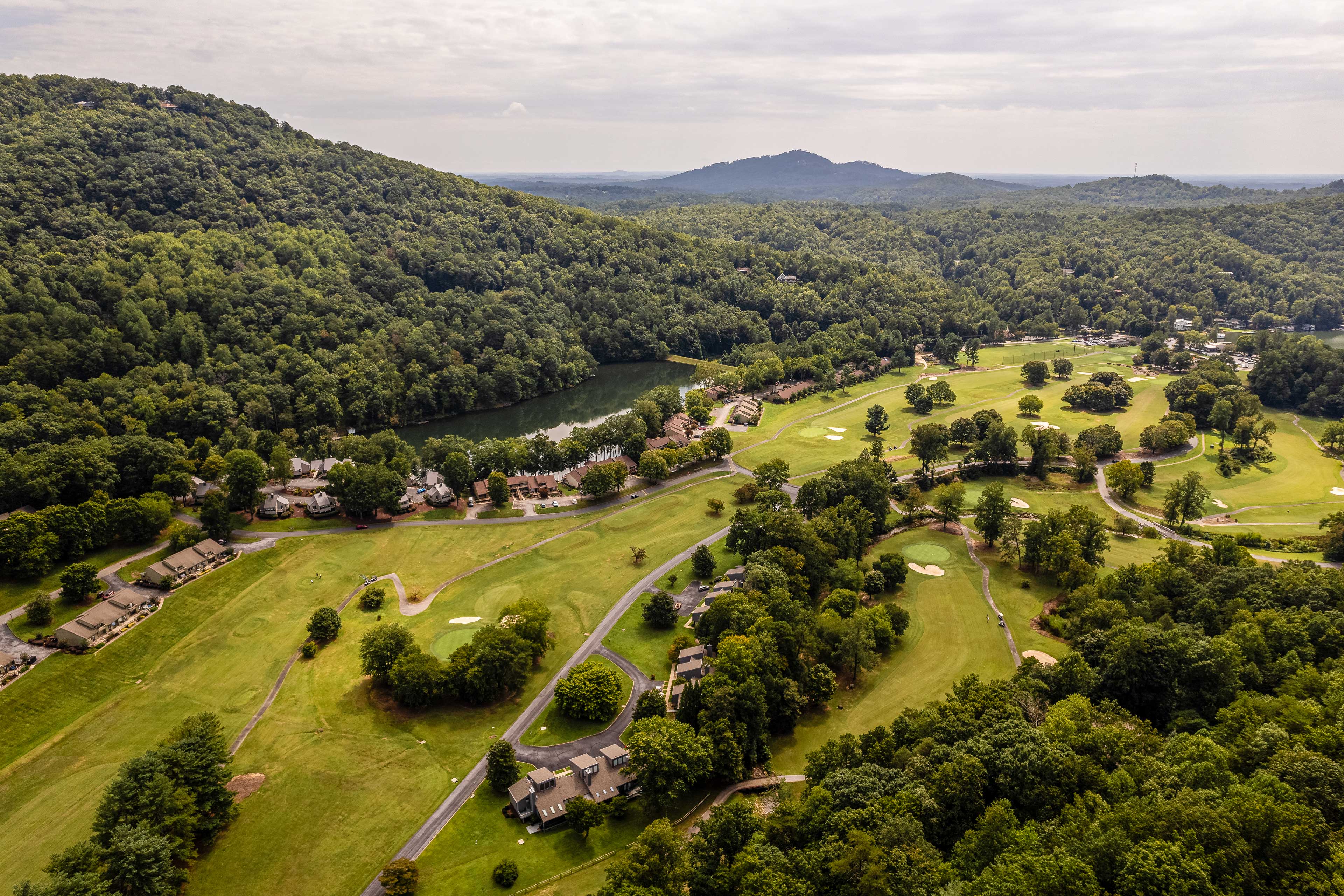 Rumbling Bald Resort Home: Deck & Lake Access