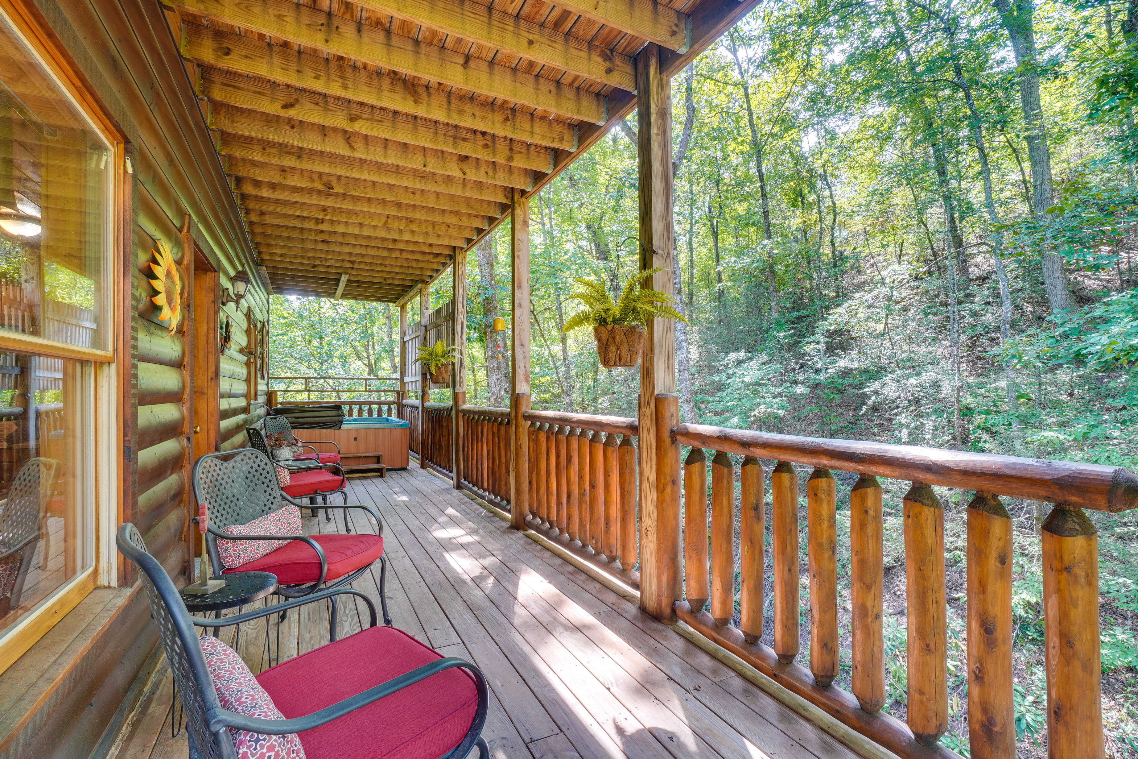 Property Image 2 - Inviting Smoky Mountain Cabin: Hot Tub & Game Room