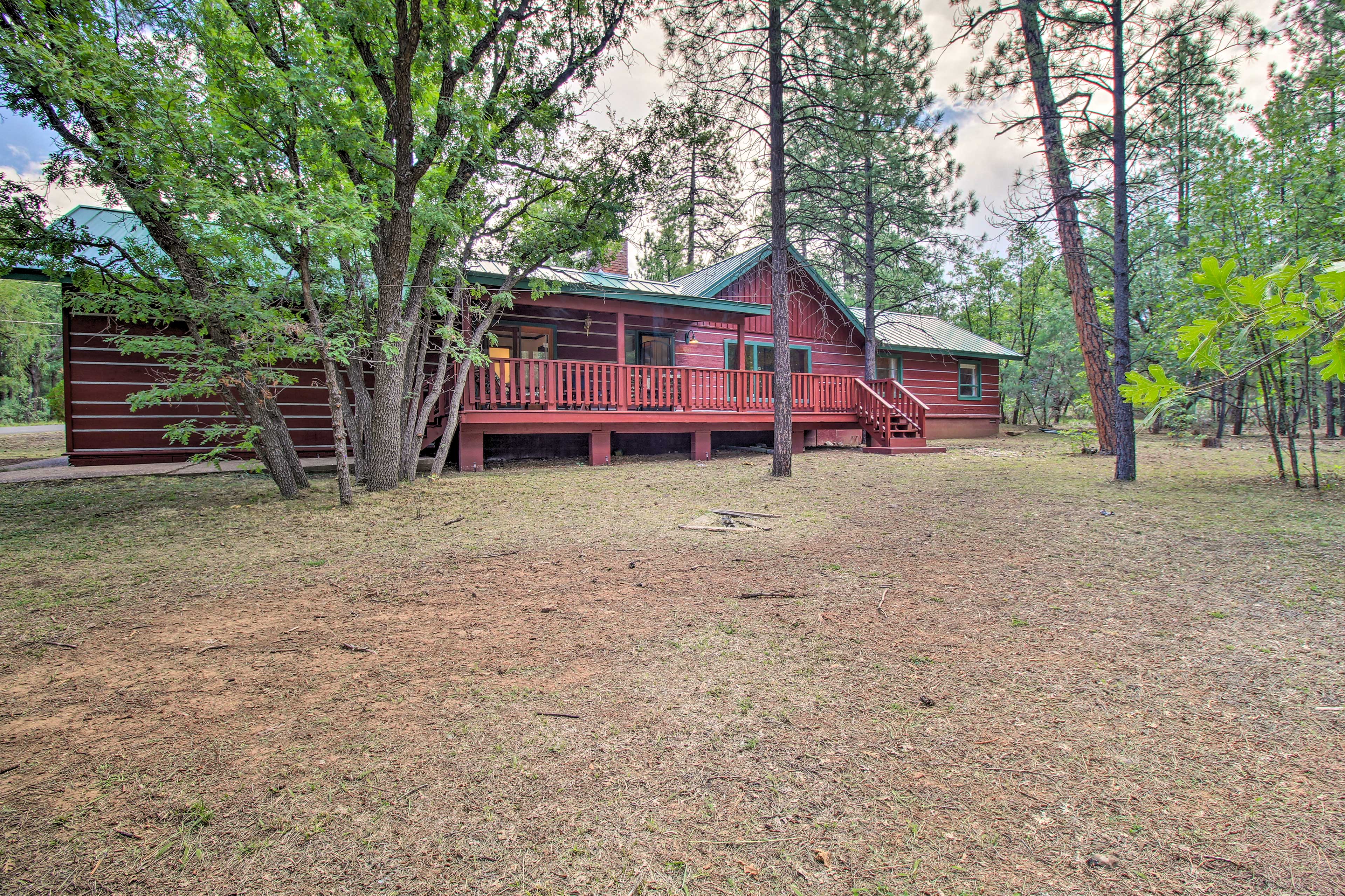 Property Image 1 - Lakeside Cabin w/ Deck < 1 Mi to Rainbow Lake!