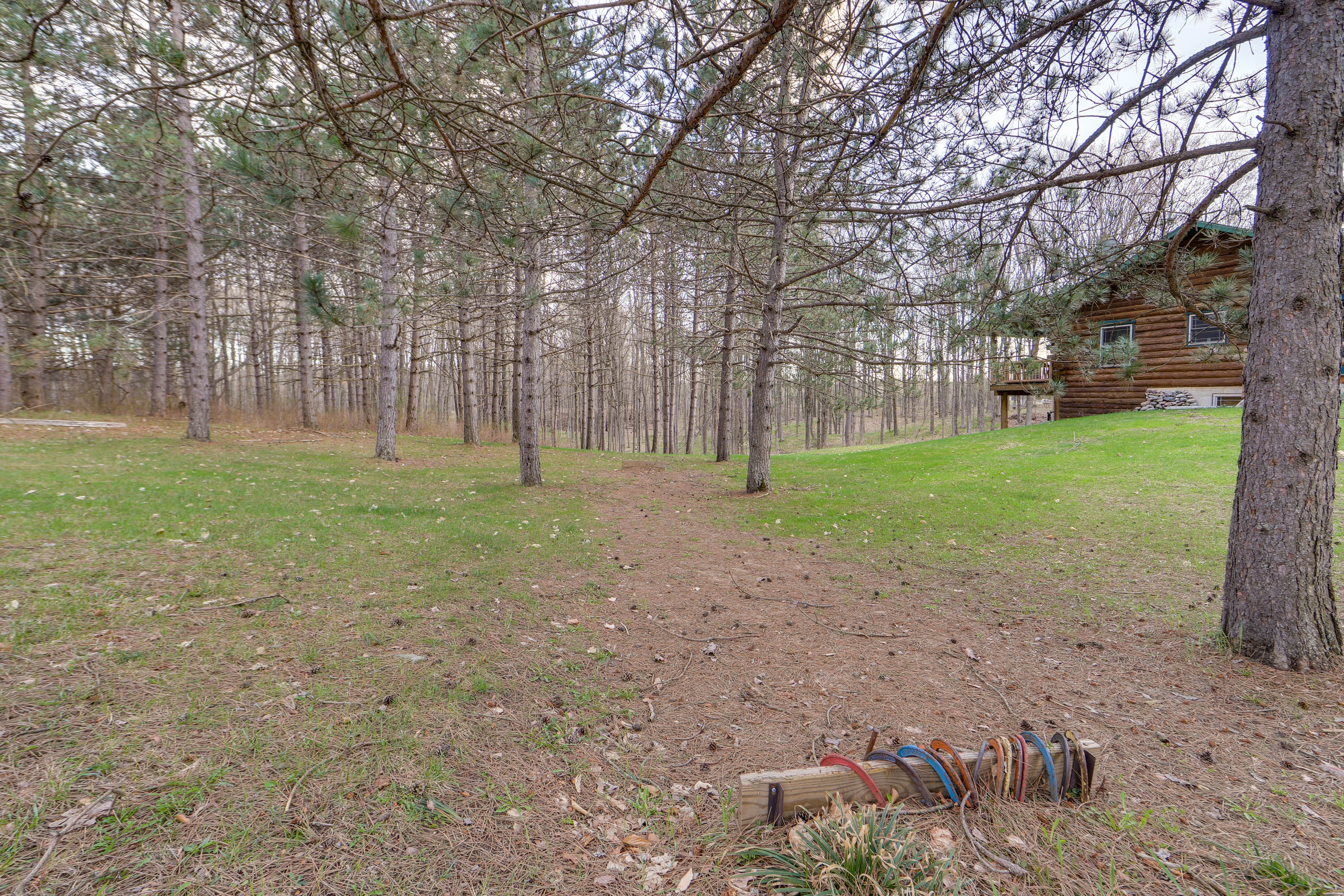 Property Image 2 - Rustic Tustin Cabin on 7 Acres w/ Fire Pit & Porch