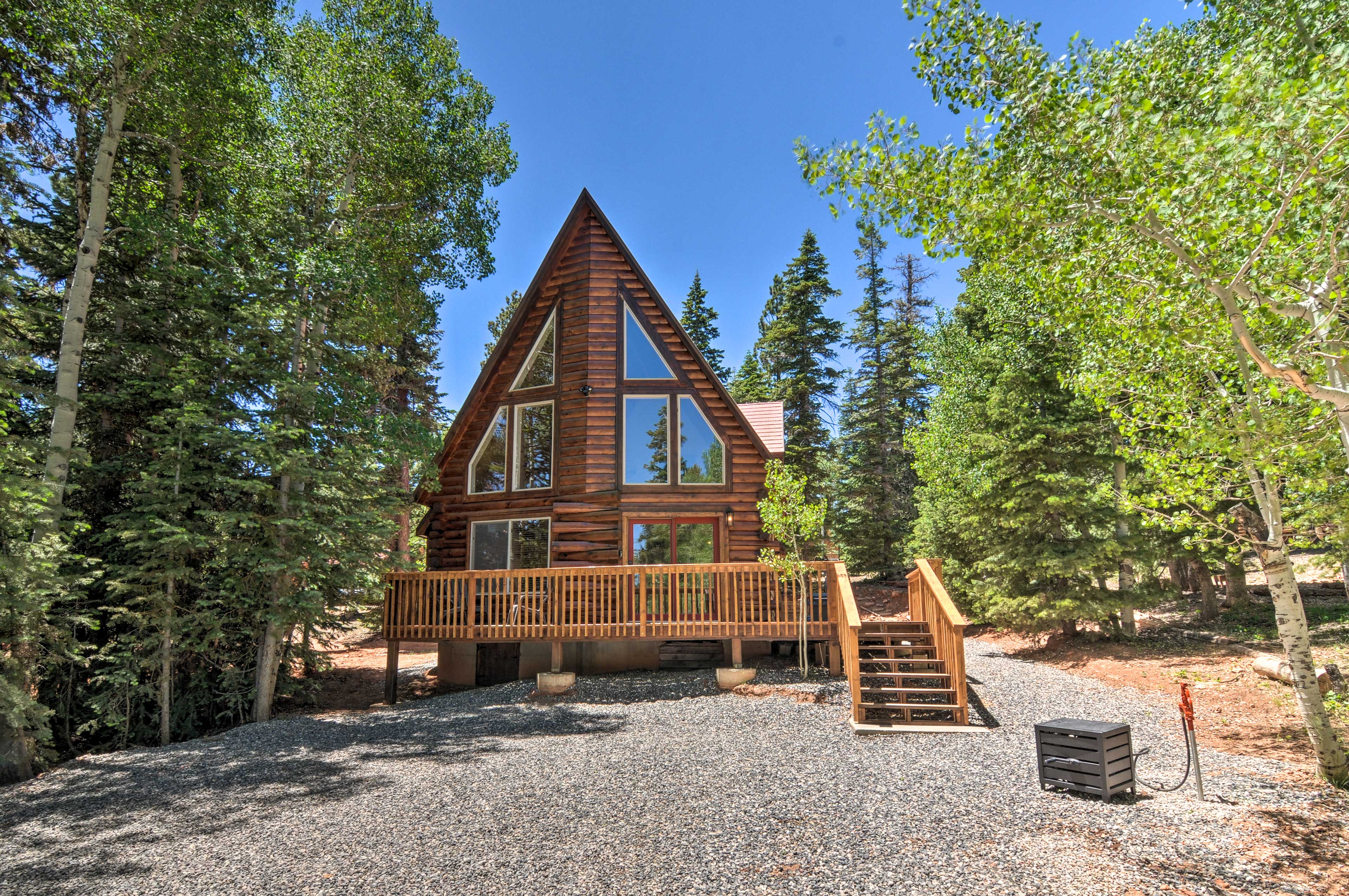 Property Image 2 - Newly Renovated A-Frame Cabin w/ Fire Pit!