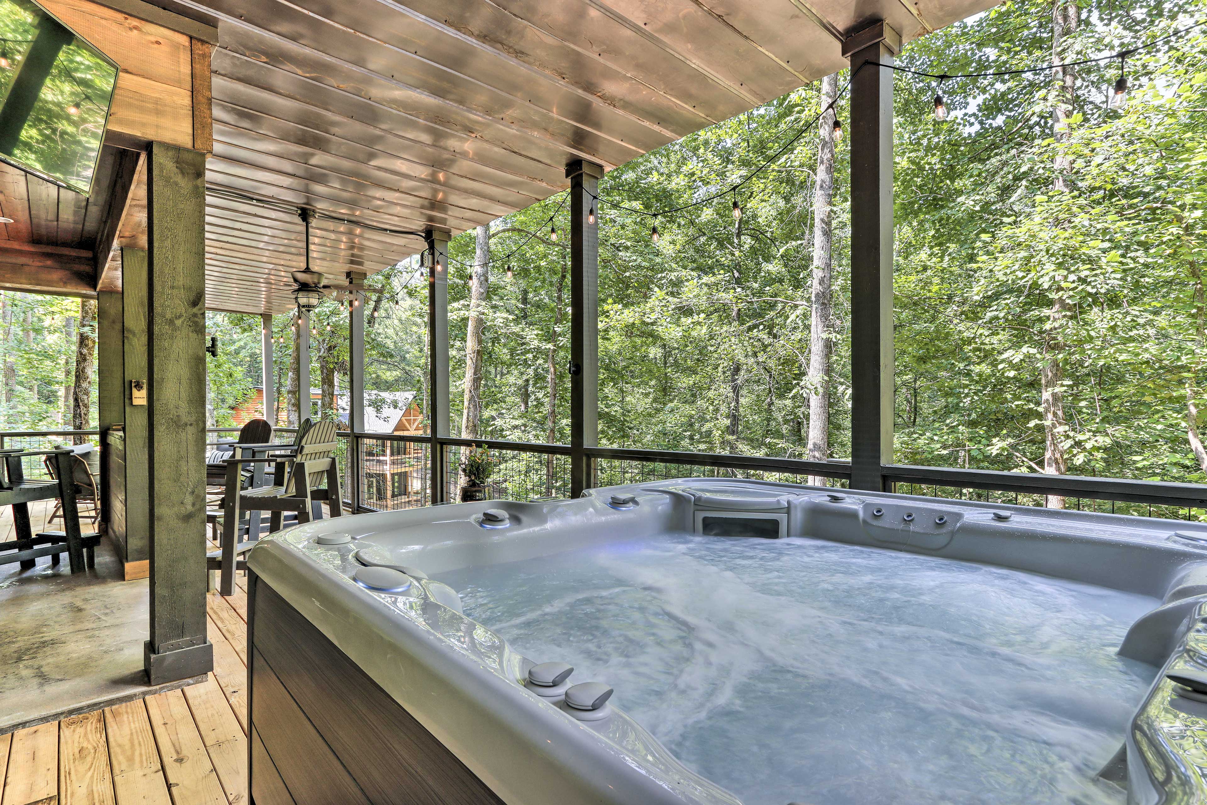 Property Image 2 - Luxe Ellijay Cabin Escape: Hot Tub & Fire Pit!