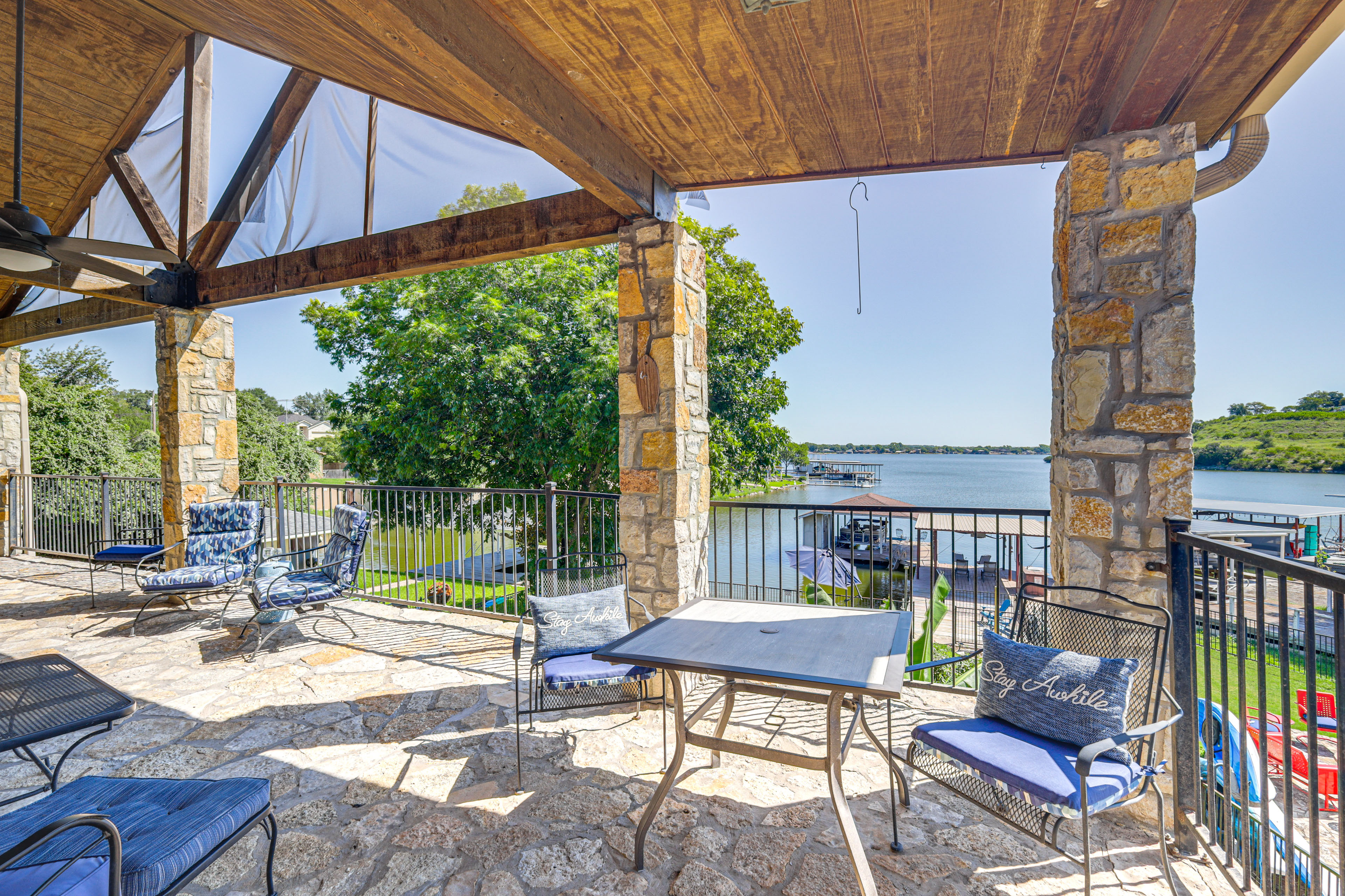 Image result for Luxury Lake Granbury Home: Dock, Hot Tub & Decks! - Home Rental in Granbury