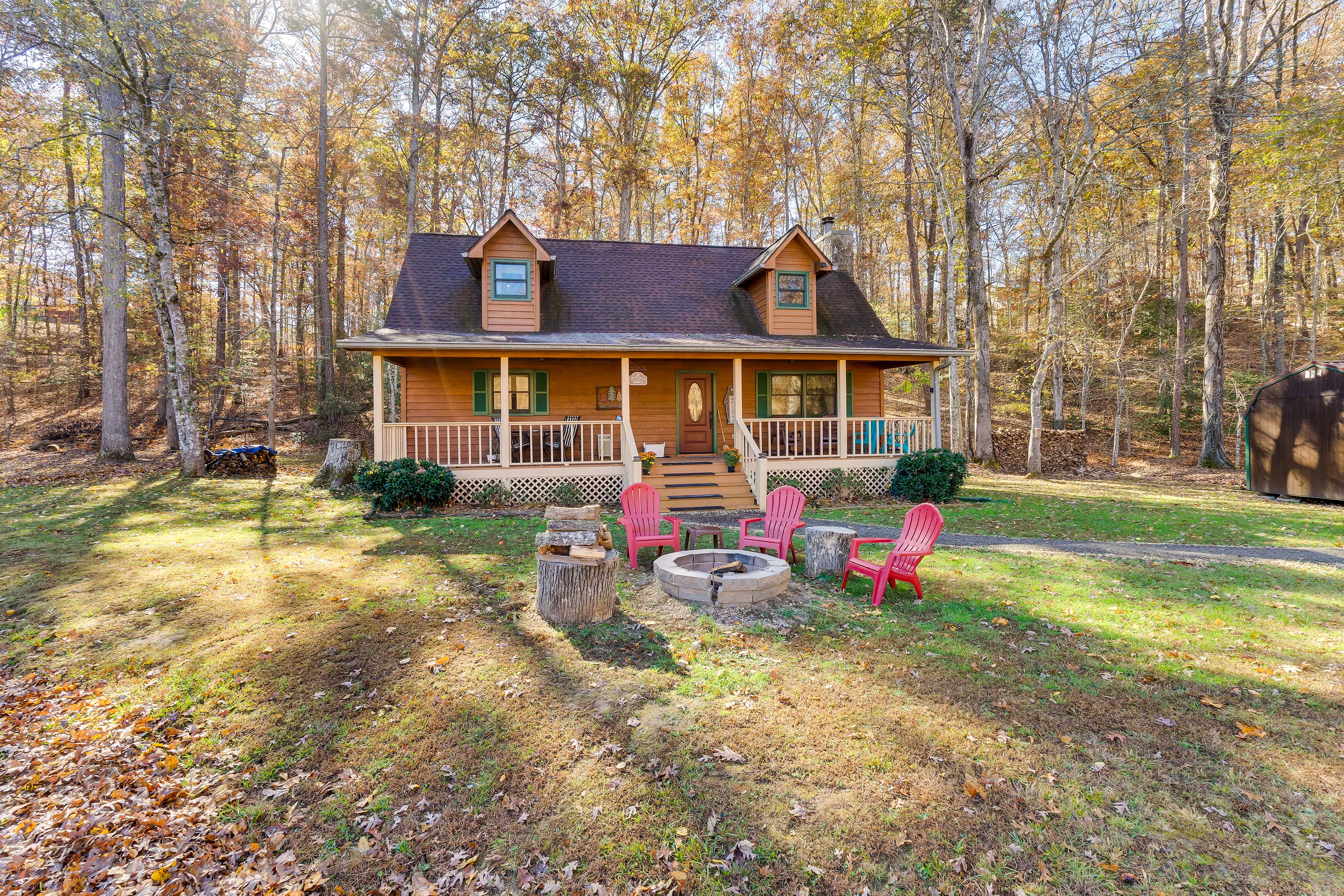 Property Image 2 - Smoky Mountain Cabin w/ Fire Pit: Hike & Fish!
