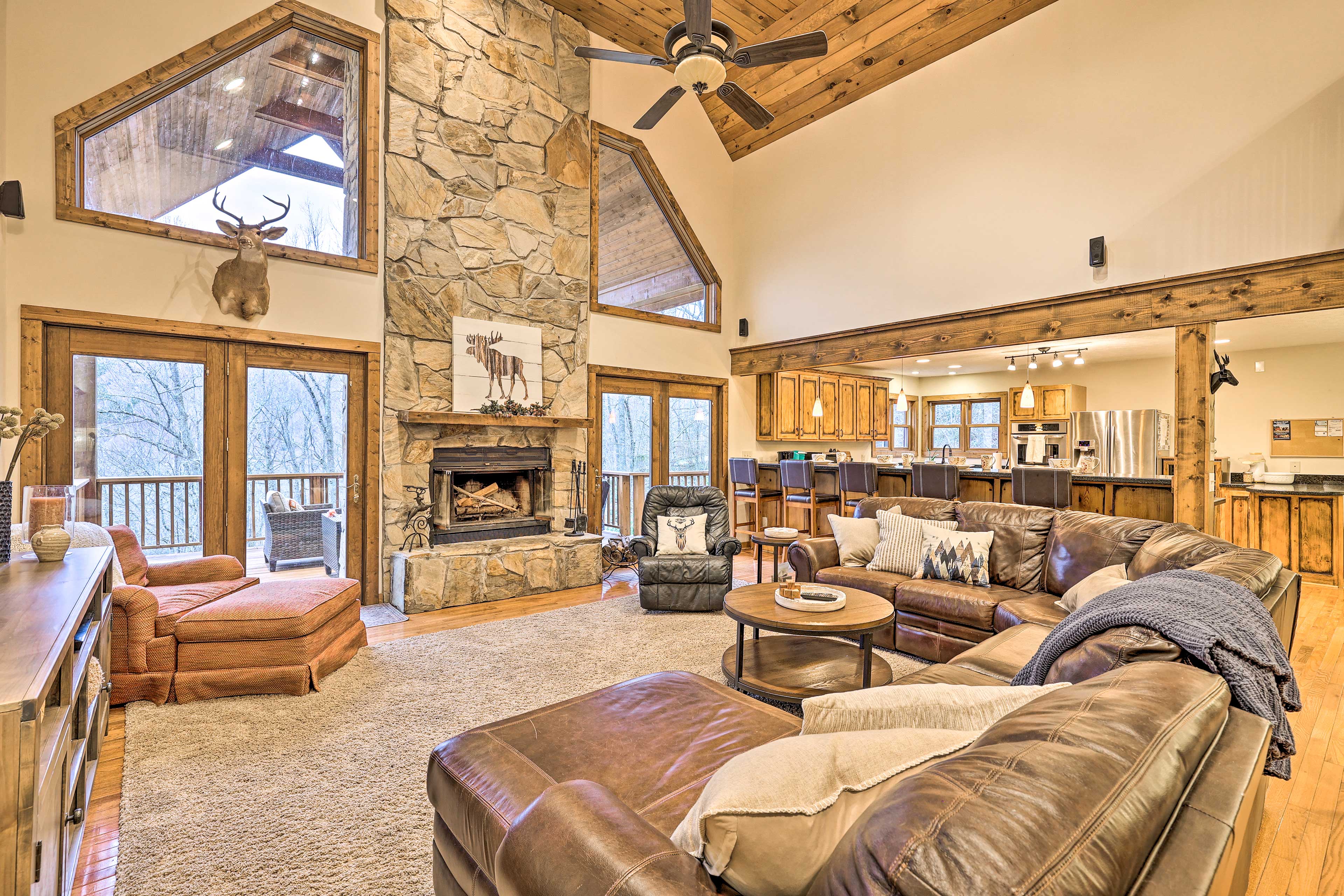 Property Image 1 - Spacious Elk Park Lodge w/ Game Room & Fire Pit!