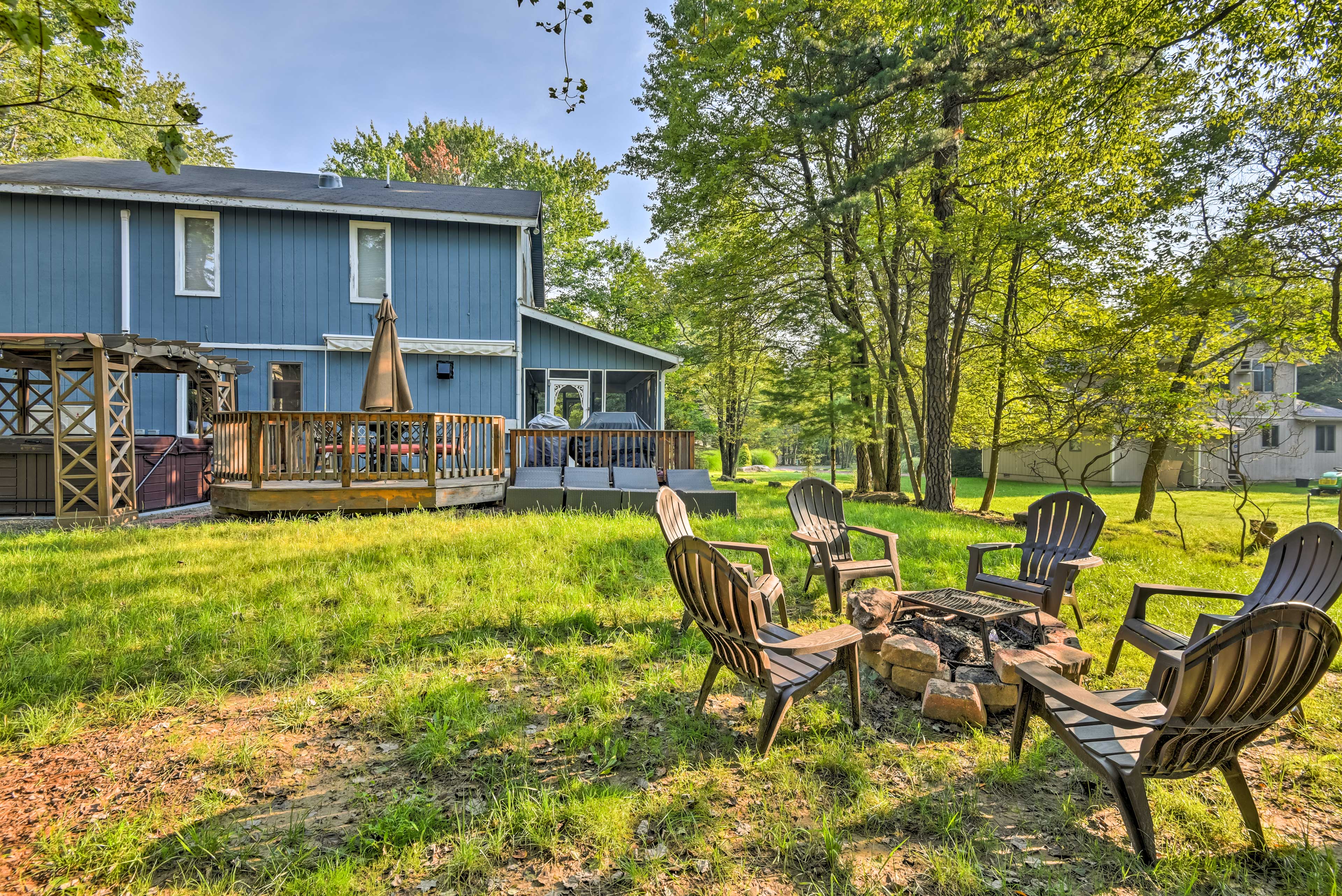 Property Image 1 - Lake Harmony Resort Home w/ Deck + Fire Pit!