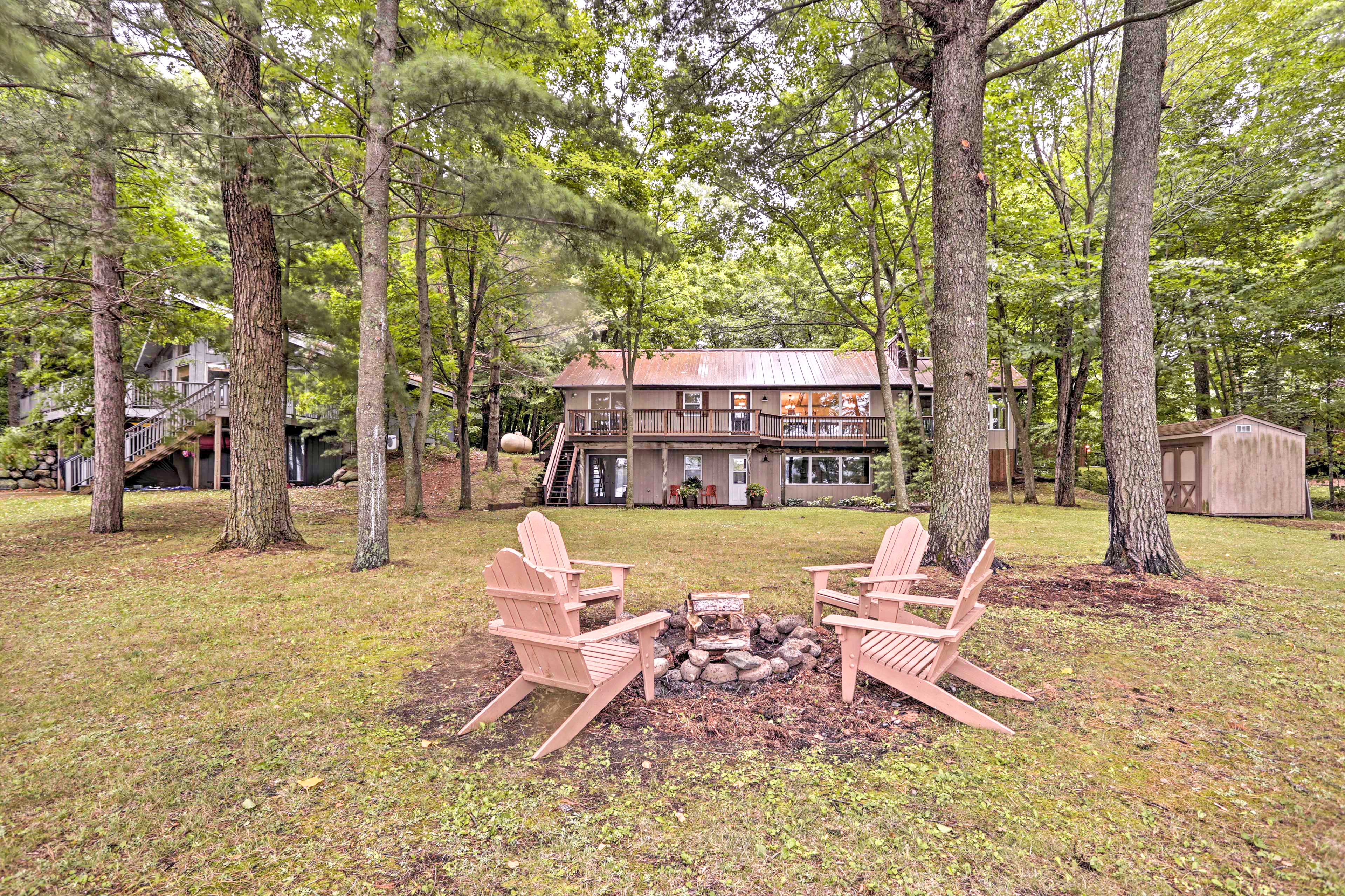 Property Image 1 - Spacious Luxury Cabin w/ Deck & Dock on Bone Lake