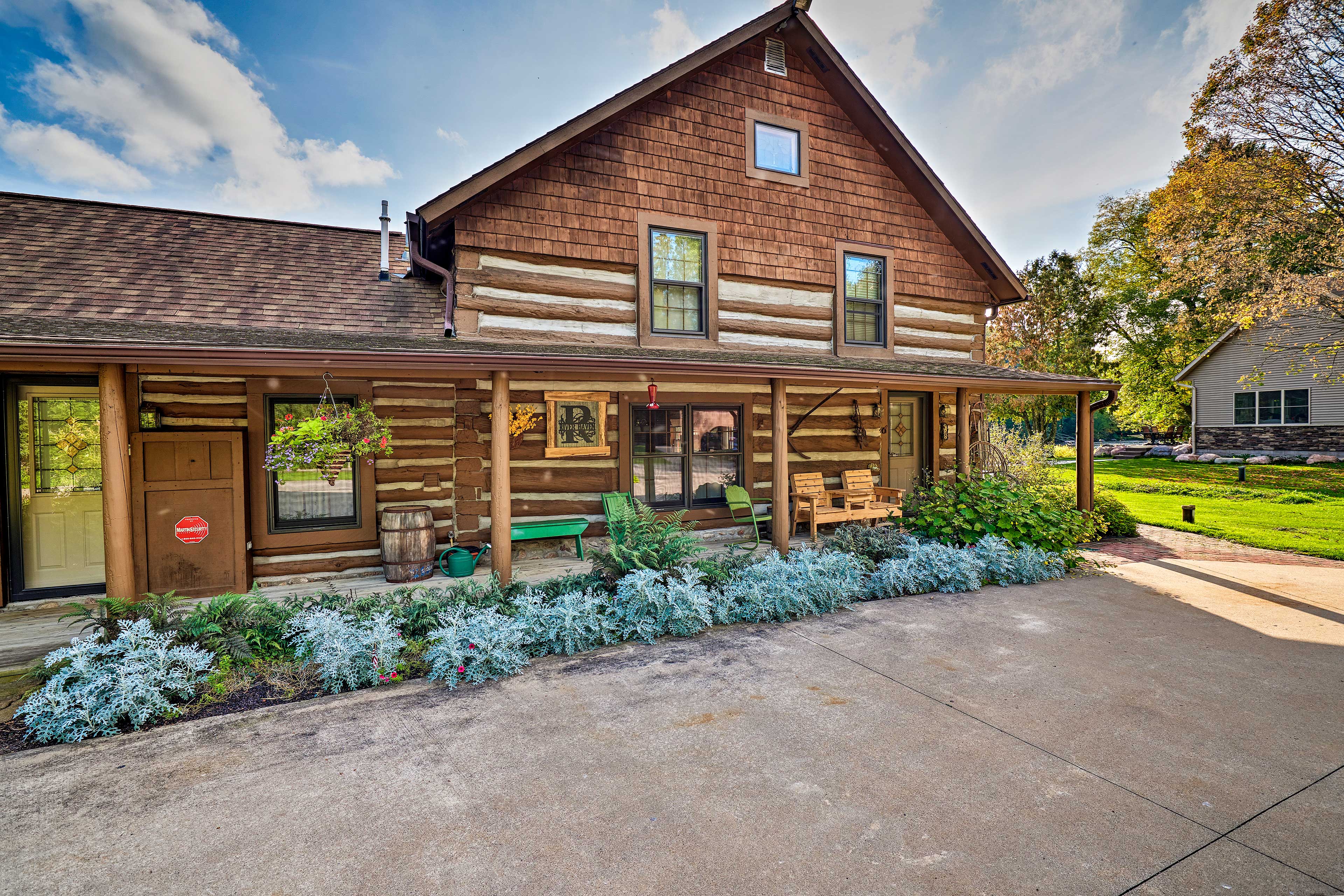 Property Image 1 - Log Cabin on the Wolf River w/ Private Hot Tub!