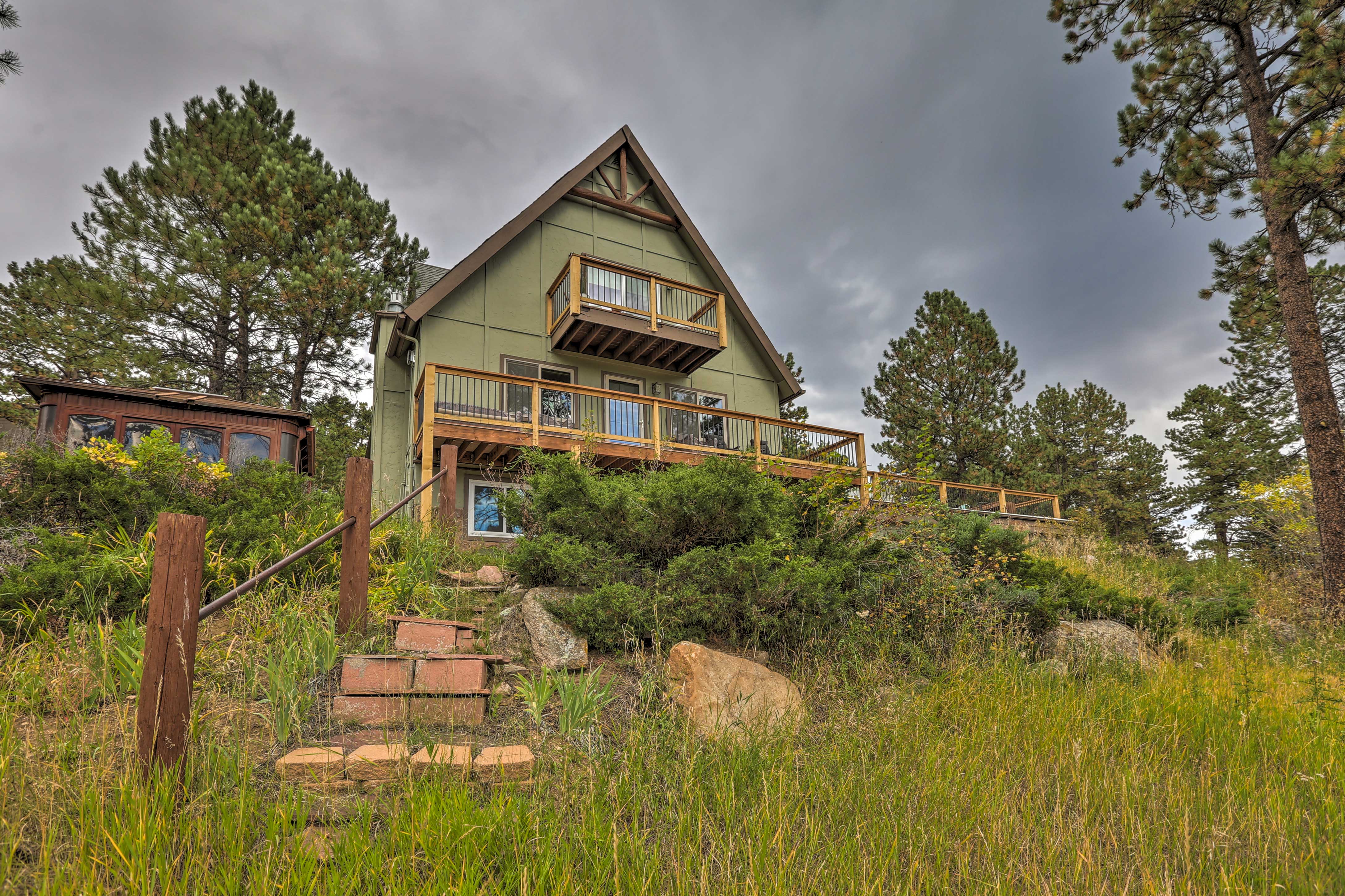 Property Image 2 - Stunning Evergreen Chalet w/ Private Hot Tub!