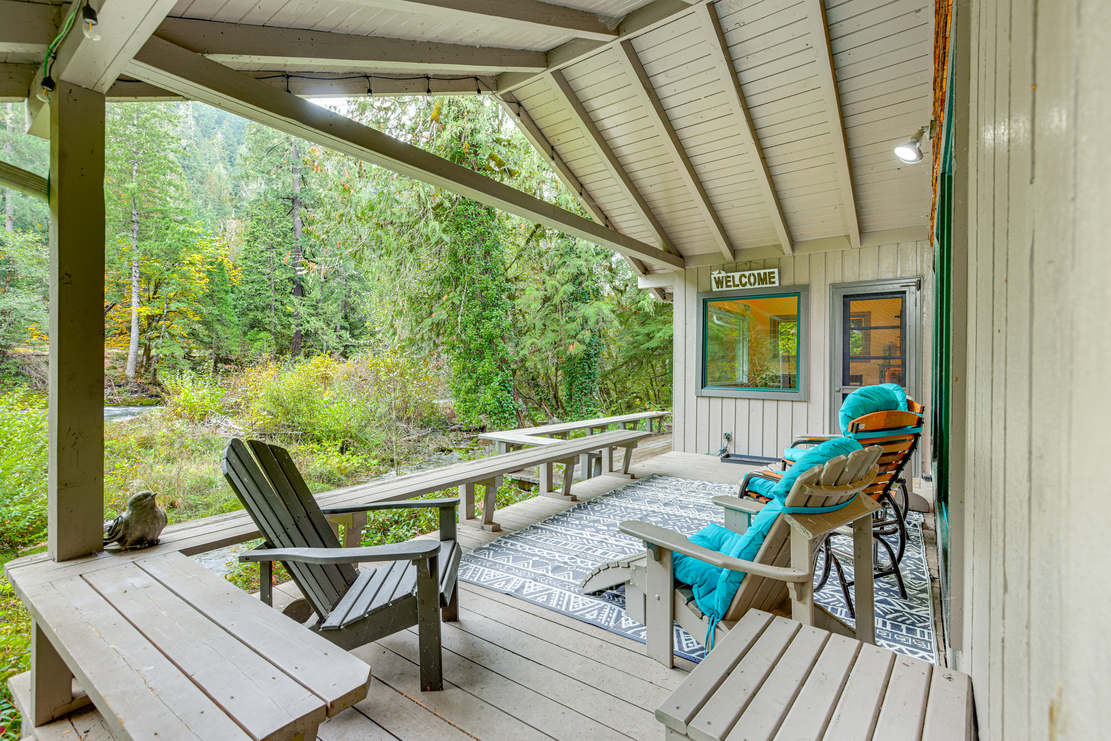 Property Image 1 - Quiet & Romantic Riverfront McKenzie Bridge Cabin!