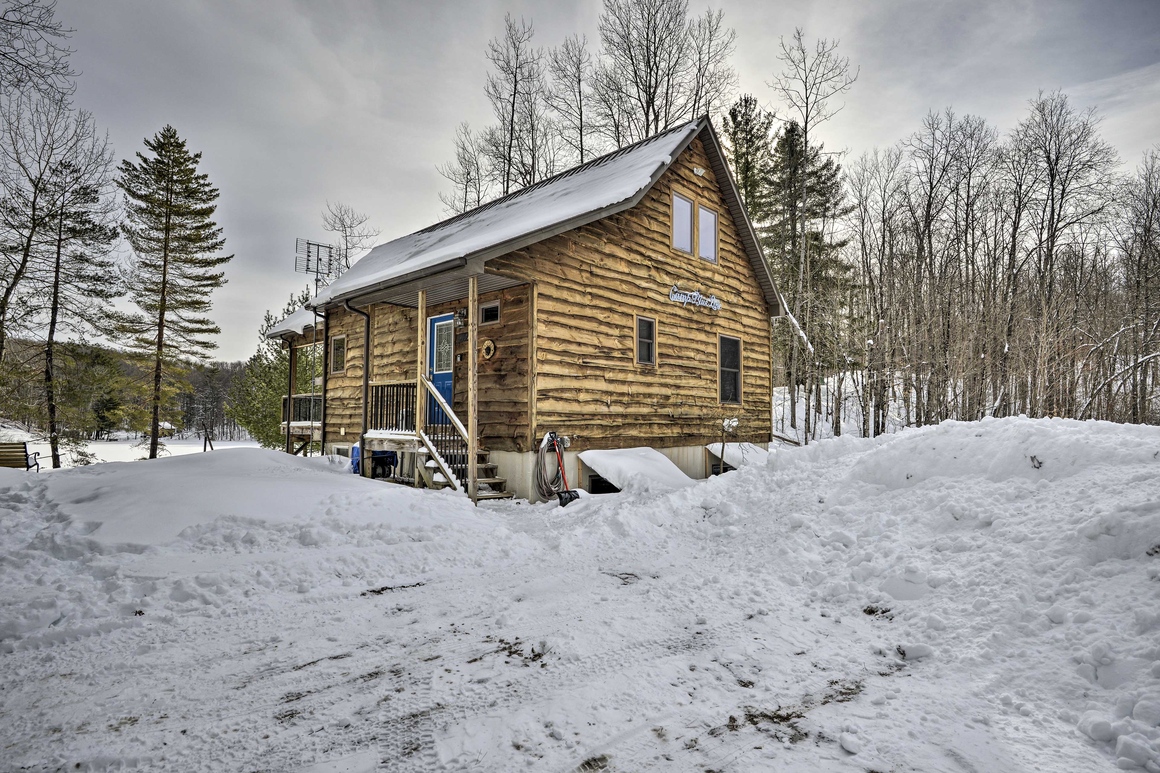 Property Image 2 - Adirondack Cabin on Private Lake Near Glenfield!