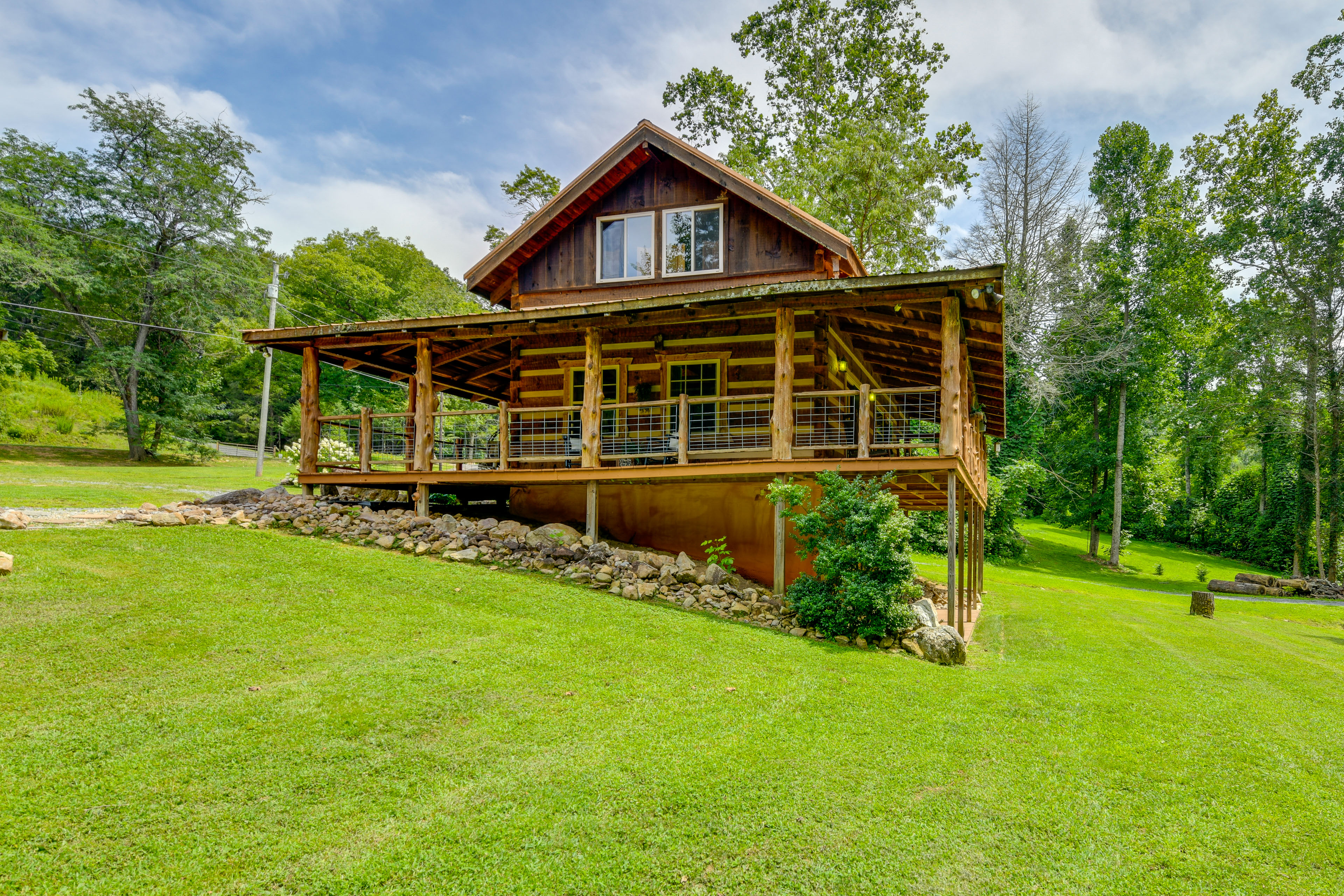 Property Image 1 - Stunning Creekside Cosby Cabin w/ Deck + Fire Pit!