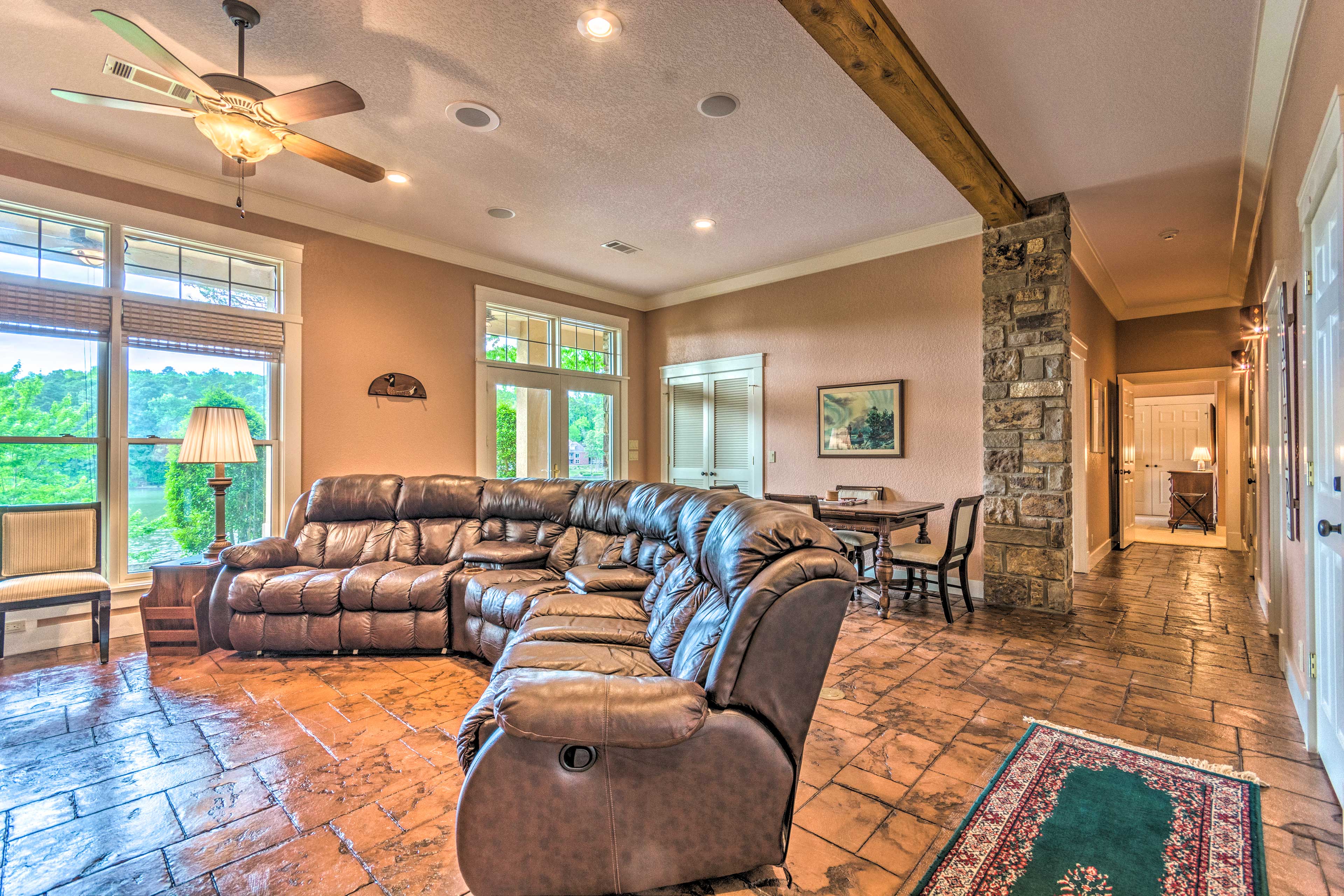 Private Dock + Water Views: Hot Springs Abode!