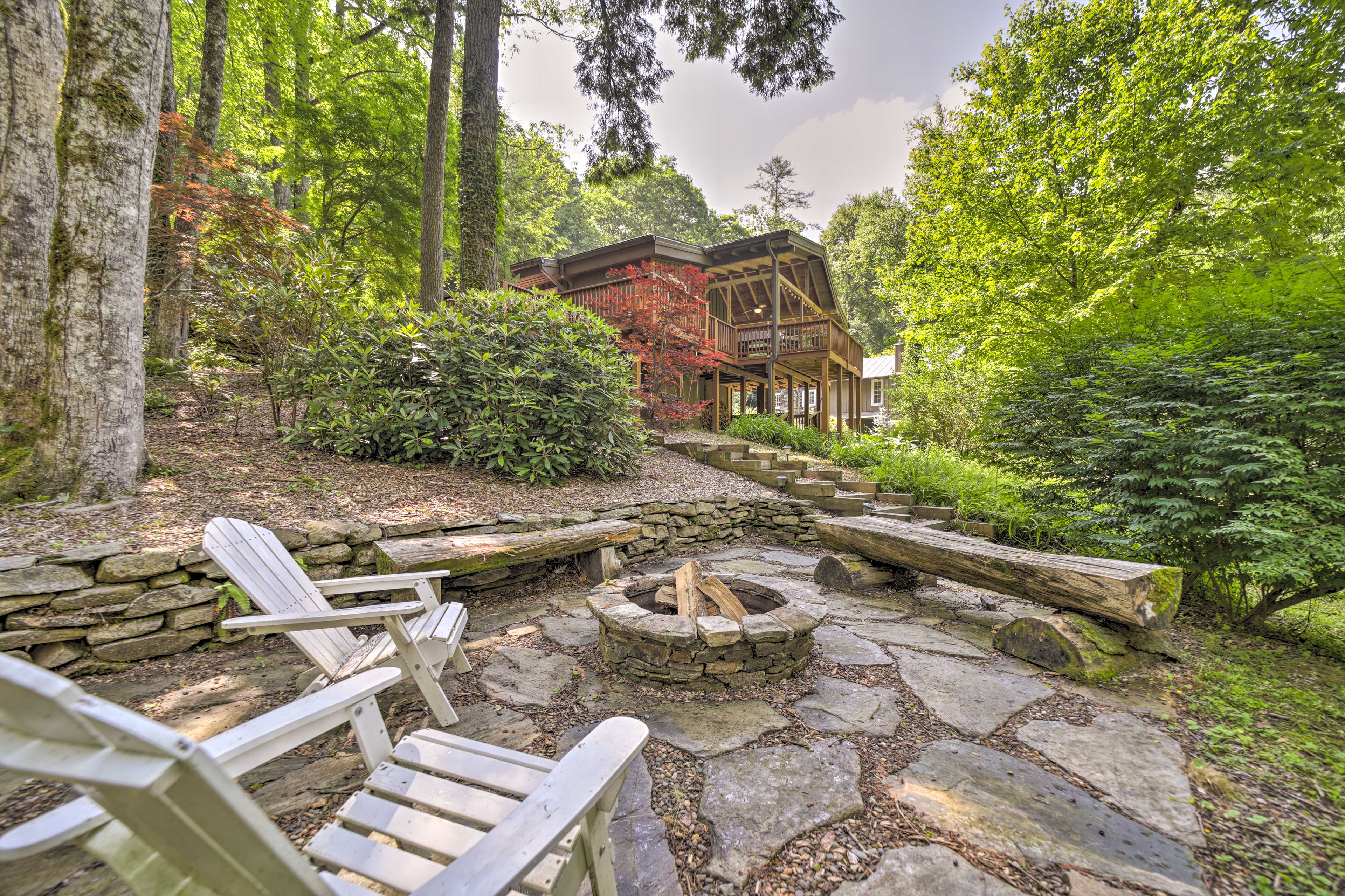 Property Image 1 - Tranquil Highlands Cottage with Fire Pit & Stream!