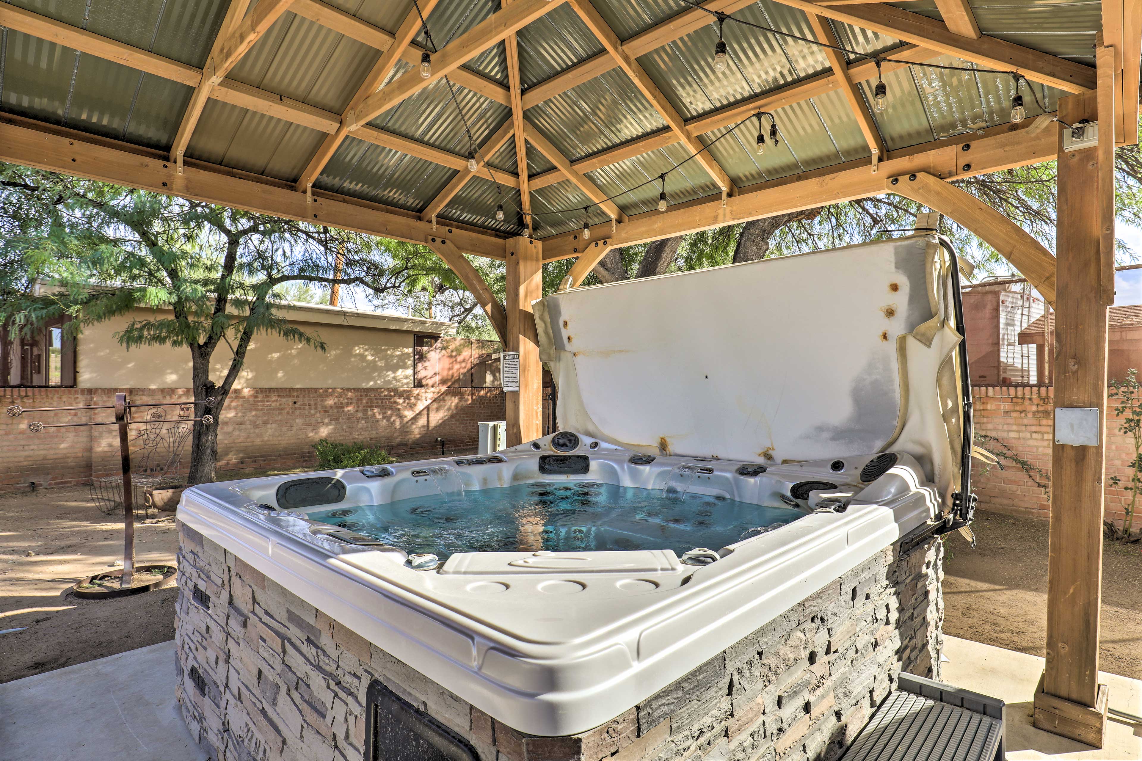 Property Image 2 - Tucson Casita with Courtyard, Hot Tub & Fire Pits!