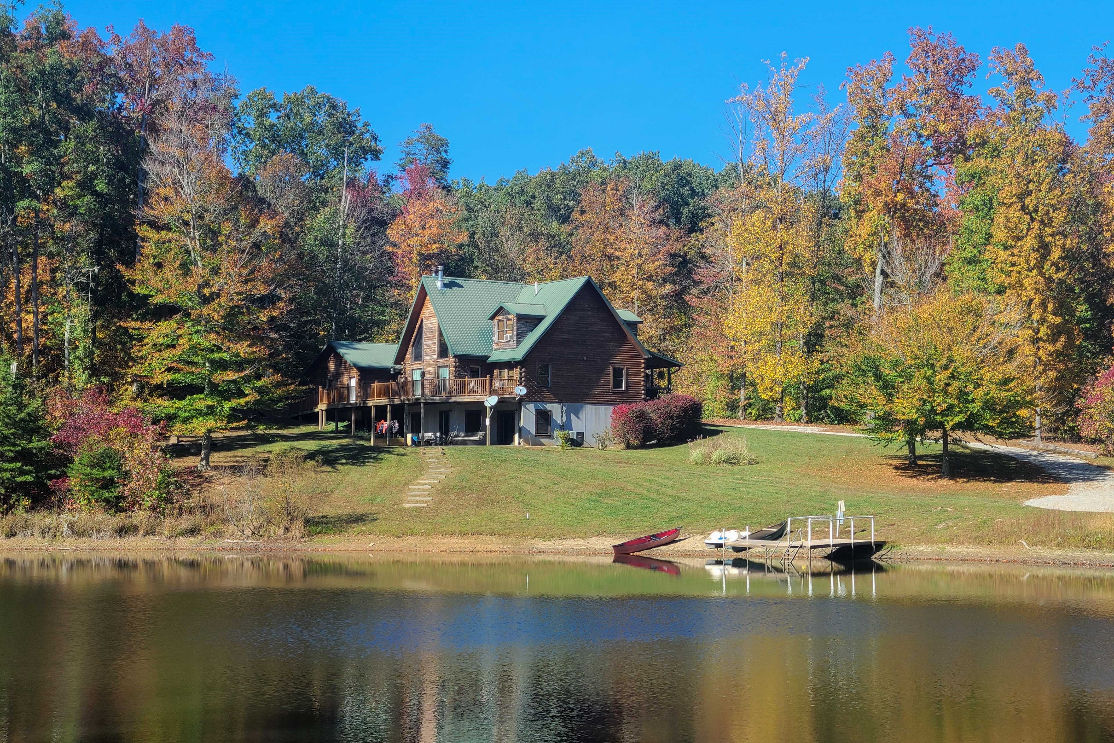 Property Image 1 - Underwood Home w/ 40 Acres: Fire Pit, Private Lake