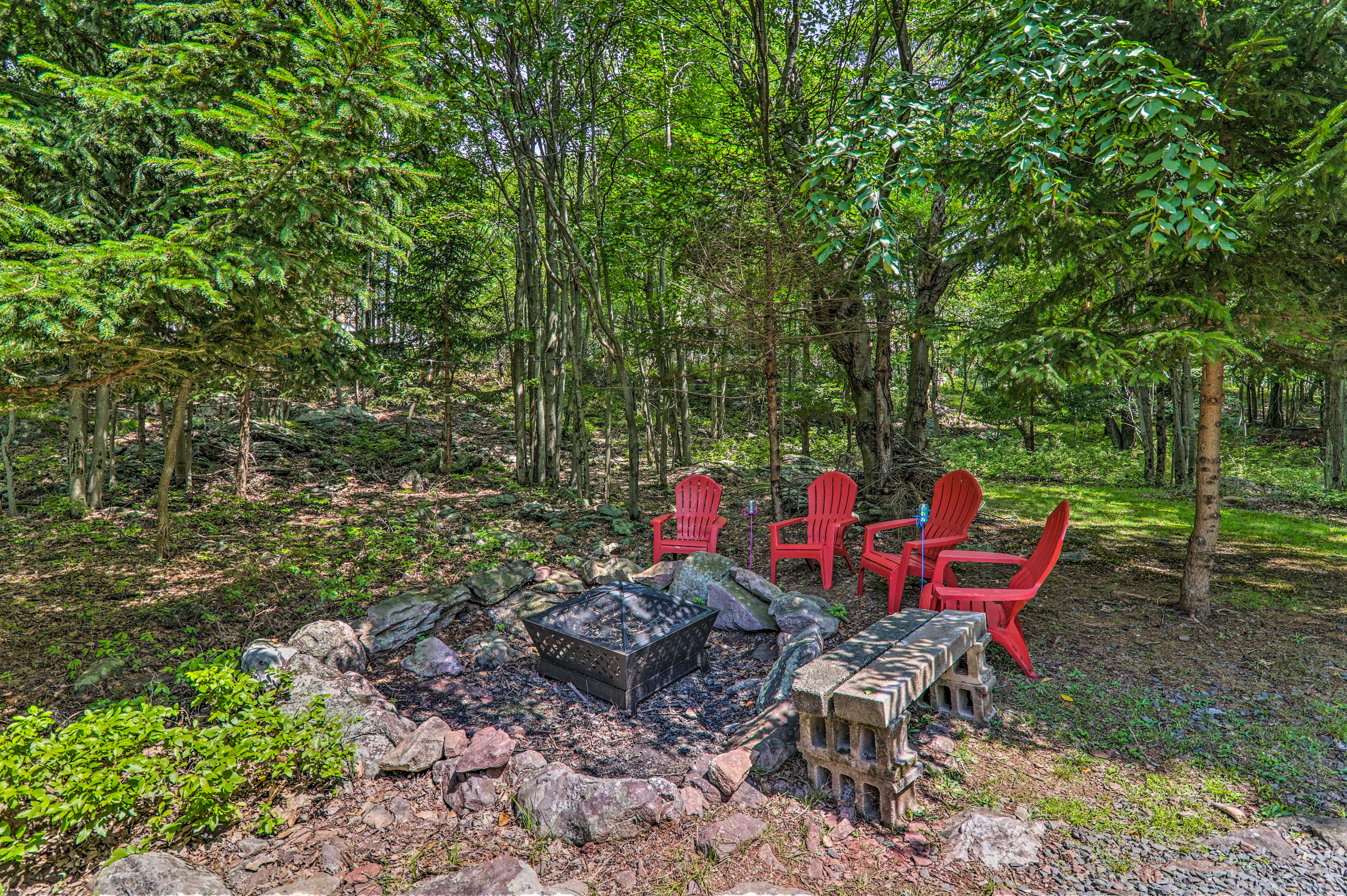 Property Image 2 - Updated Blakeslee Cottage w/ Fire Pit and Deck!