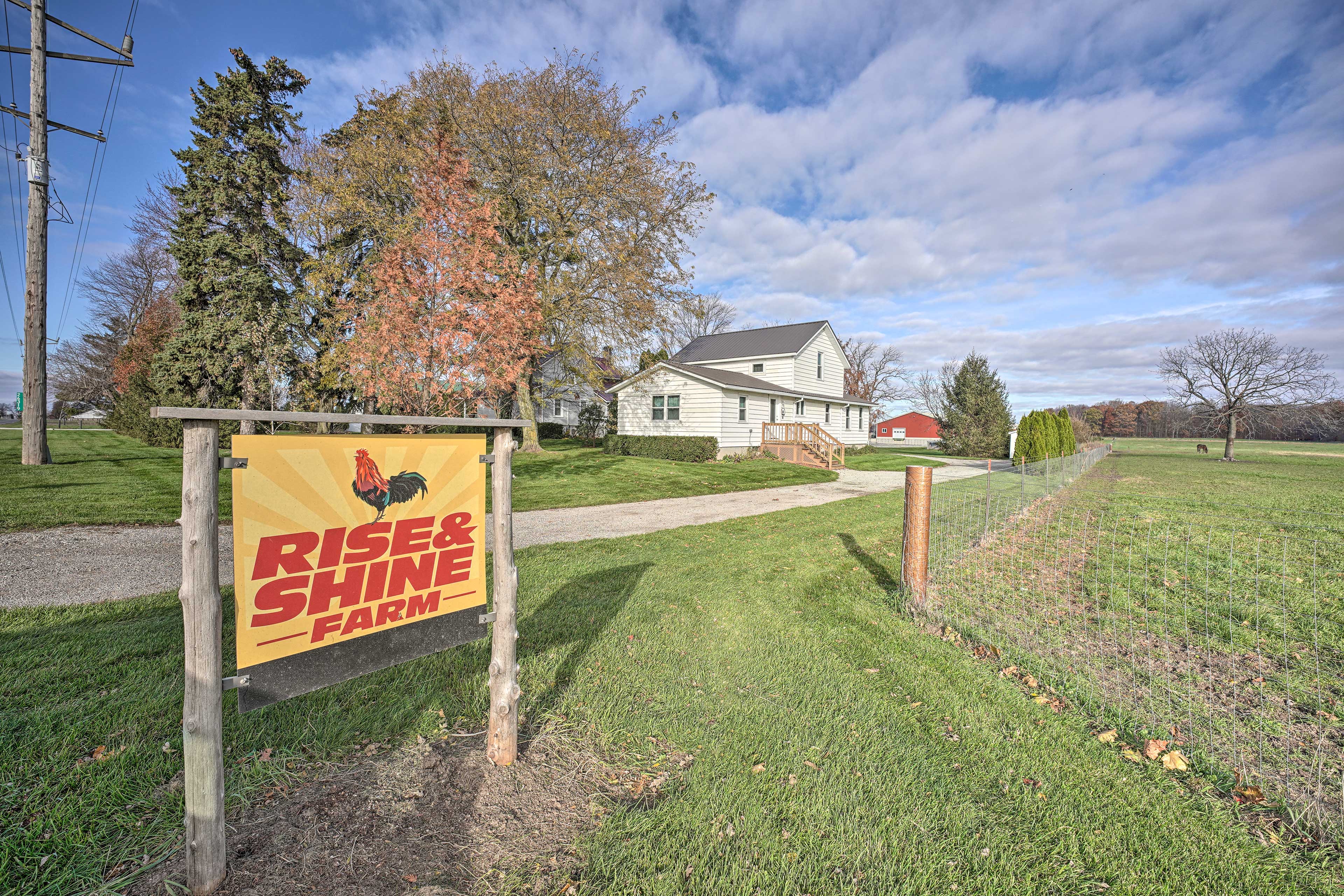 Property Image 1 - ’Rise and Shine Farm’ in Goshen w/ BBQ & Fire Pit!