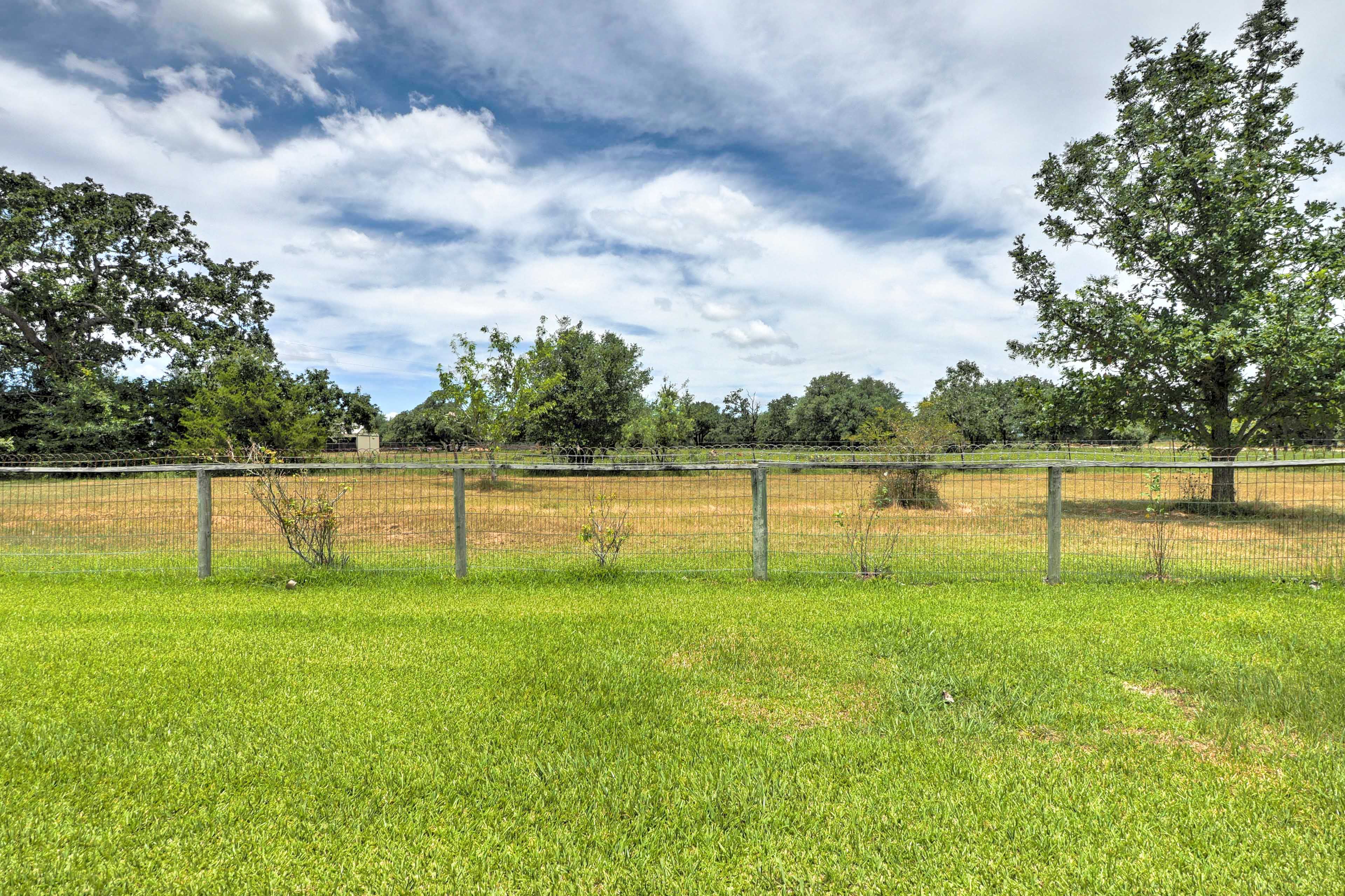 Property Image 2 - Rustic Carmine Log Cabin w/ Covered Porch on Farm!