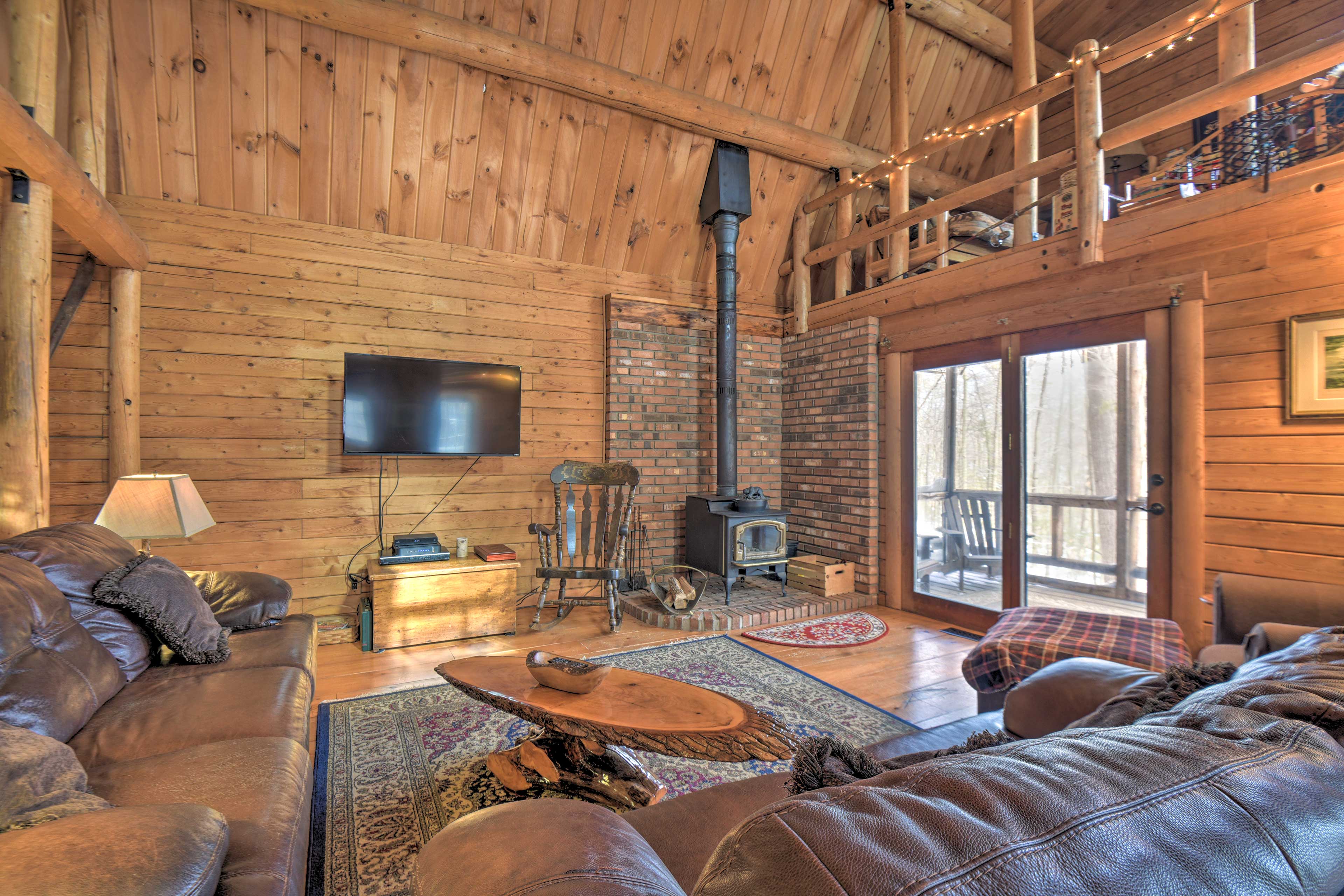 Property Image 1 - Rustic Madison ’Treehouse’ Cabin with Game Room!