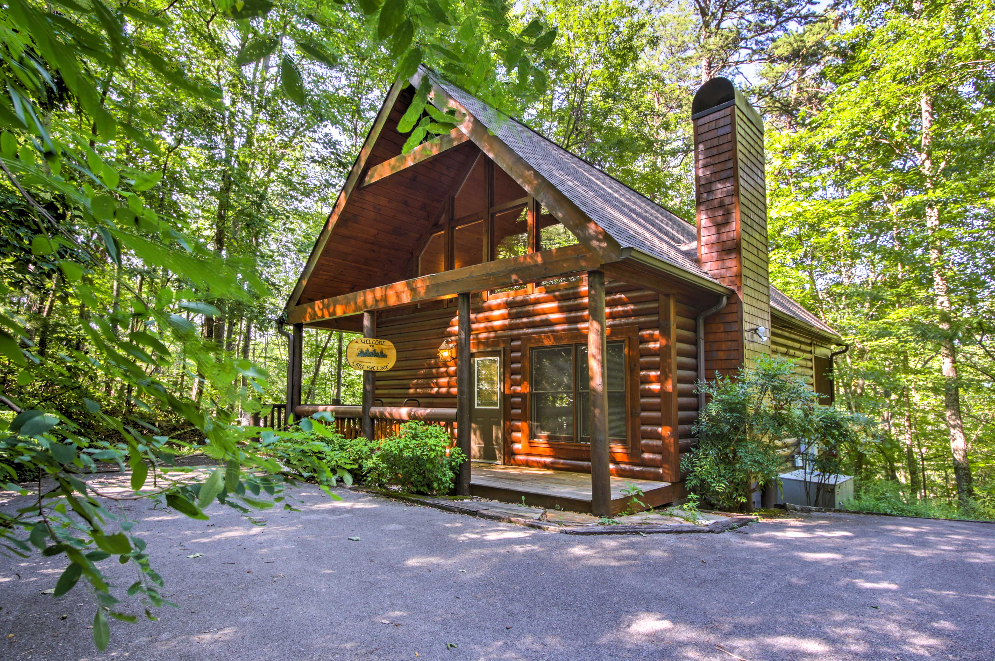 Property Image 1 - Rustic Smoky Mountain Cabin w/ Hot Tub & Fireplace