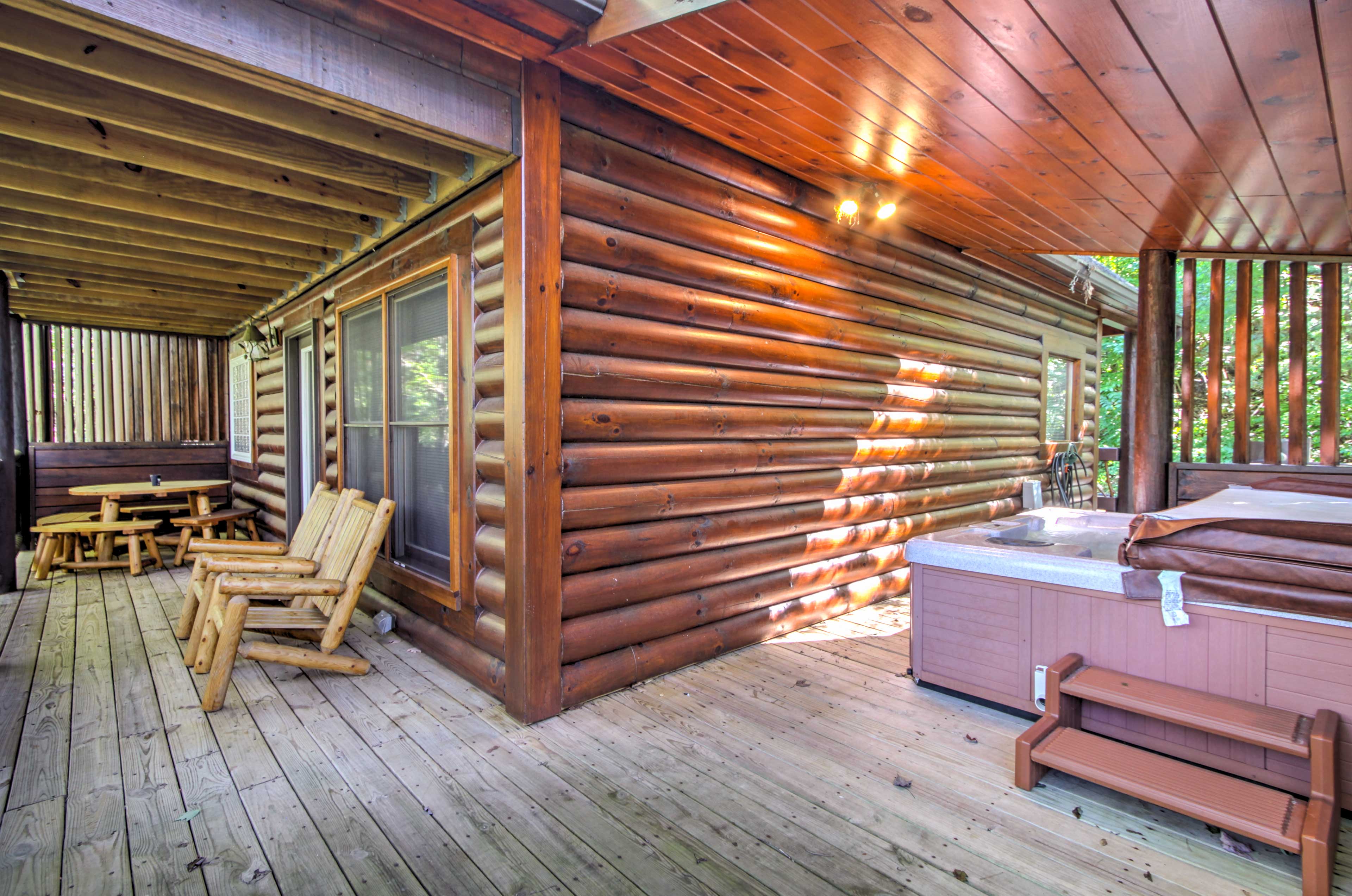 Property Image 2 - Rustic Smoky Mountain Cabin w/ Hot Tub & Fireplace