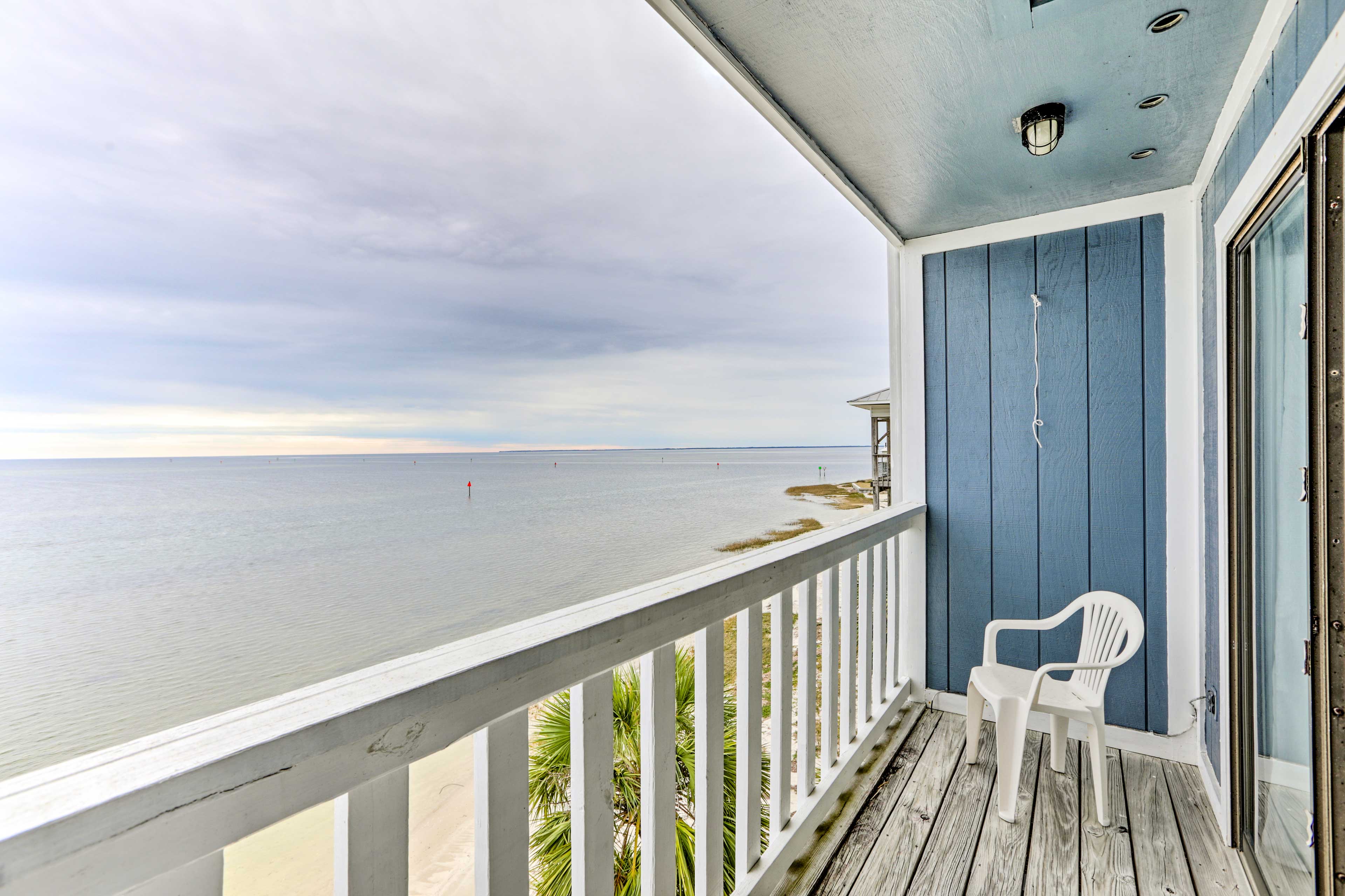 Property Image 2 - Waterfront Escape w/ Balcony on Shell Point Beach!