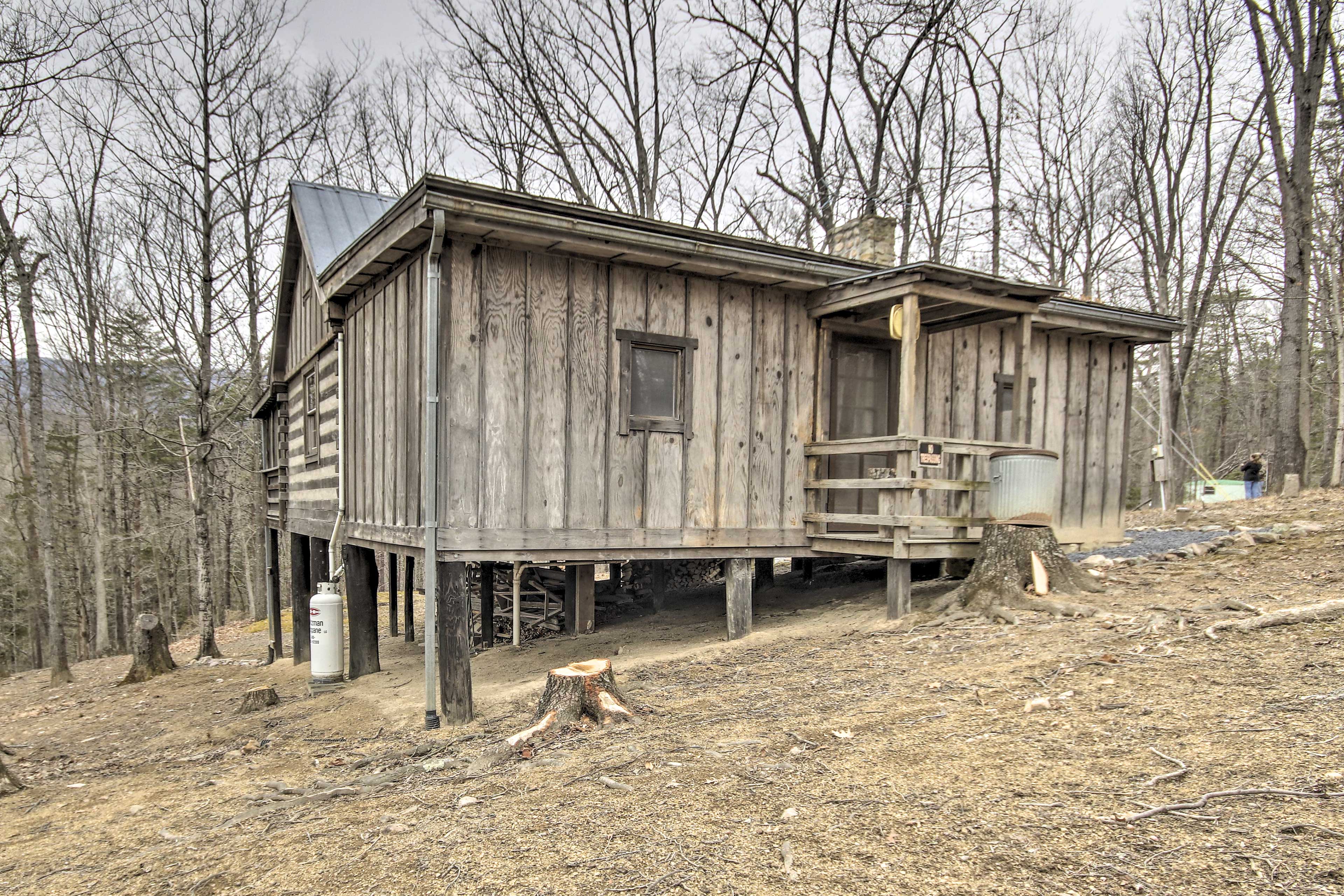 Property Image 1 - Scenic Cabin w/ Deck & Fire Pit - Near Hiking!