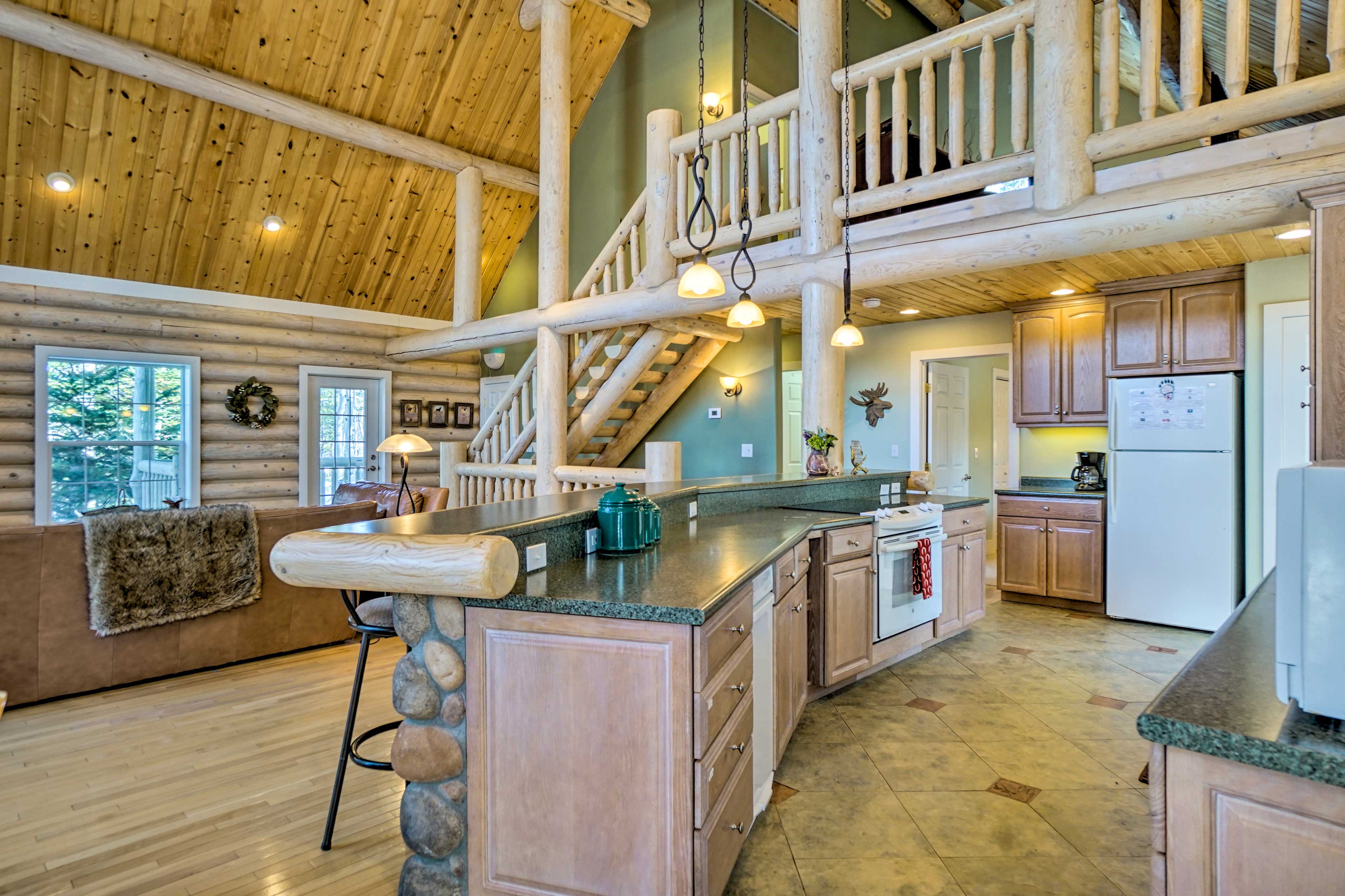 Secluded Log Cabin w/ Game Room & Forest Views