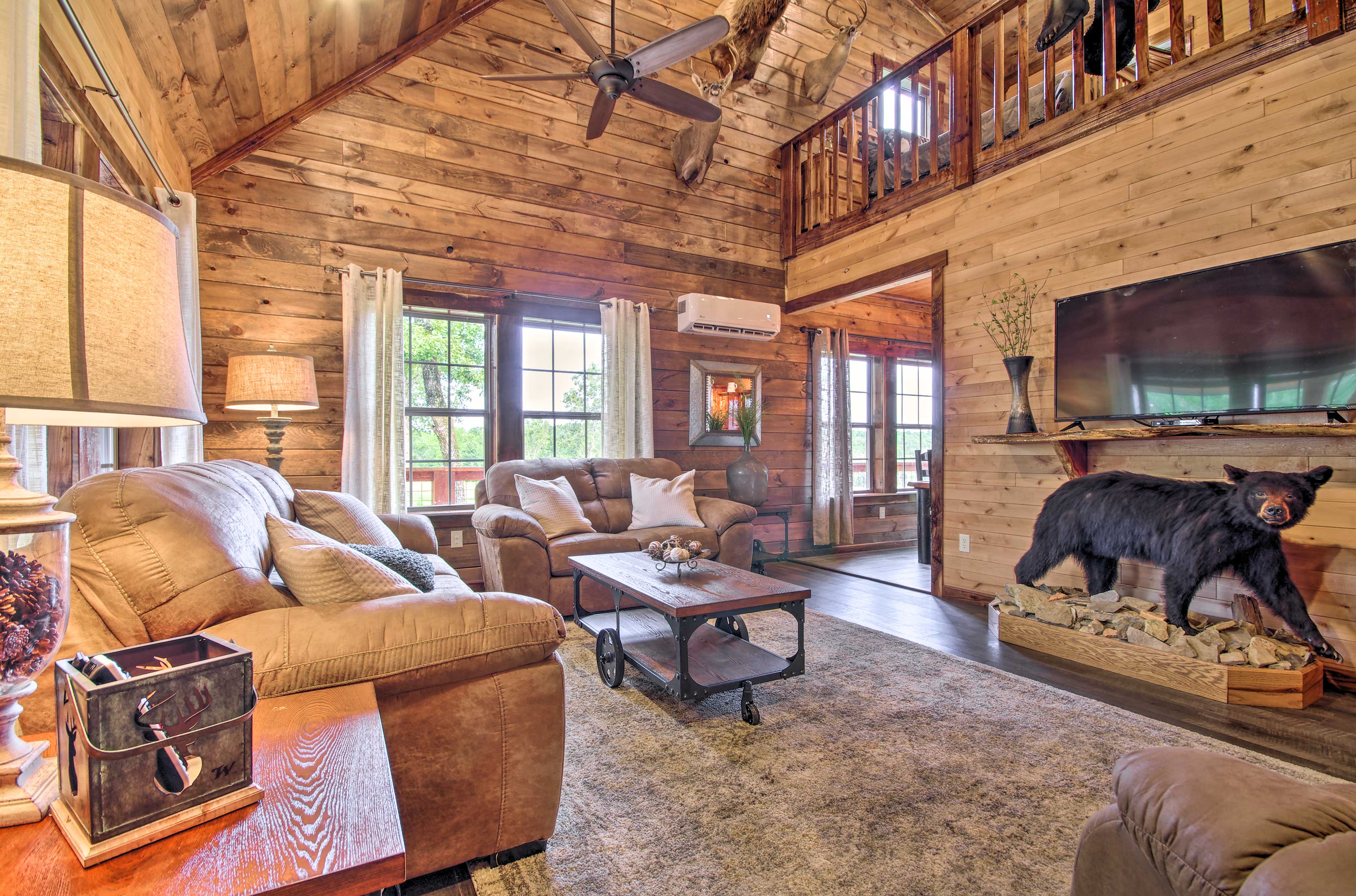 Property Image 1 - Secluded Log Cabin with Decks, Views & Lake Access