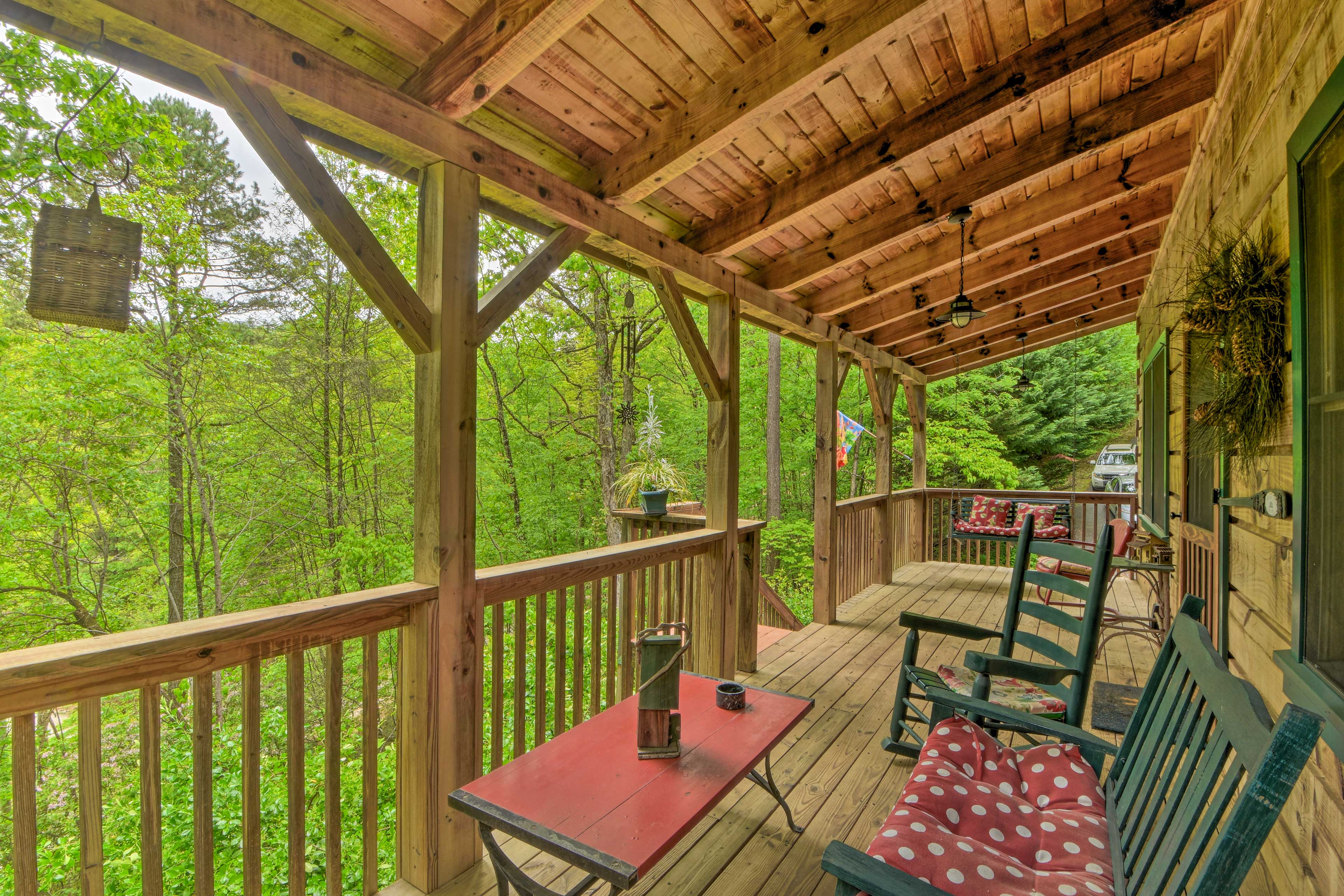 Property Image 2 - Secluded Smoky Mtn Cabin w/ Hot Tub & Fire Pit!