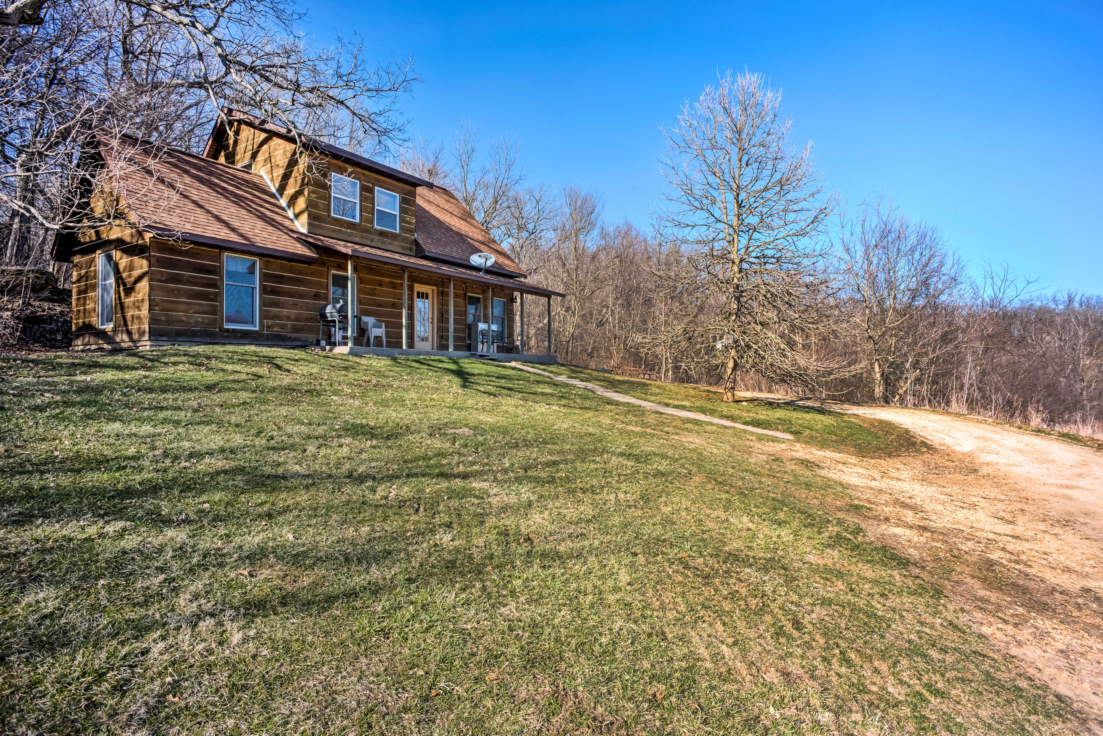 Secluded Spragueville Cabin by ATV Trails & River!