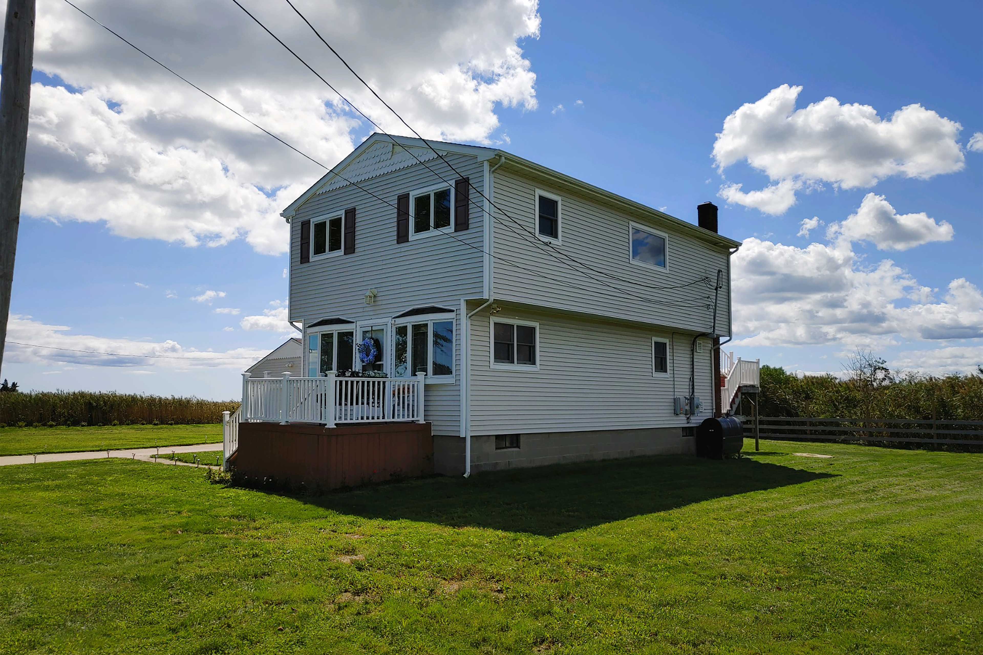 Waterfront Home w/ Large Deck & Dock on Narrow Bay