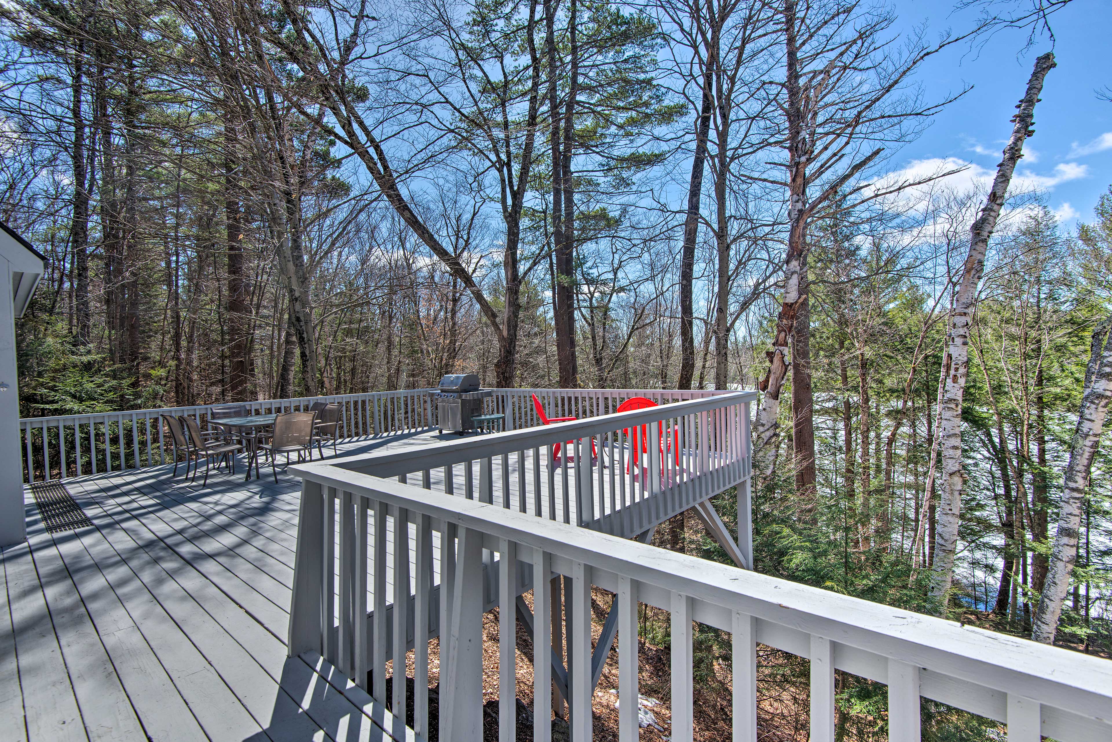 Property Image 1 - Wooded Waterfront Grantham Home: < 10 Mi to Ski!