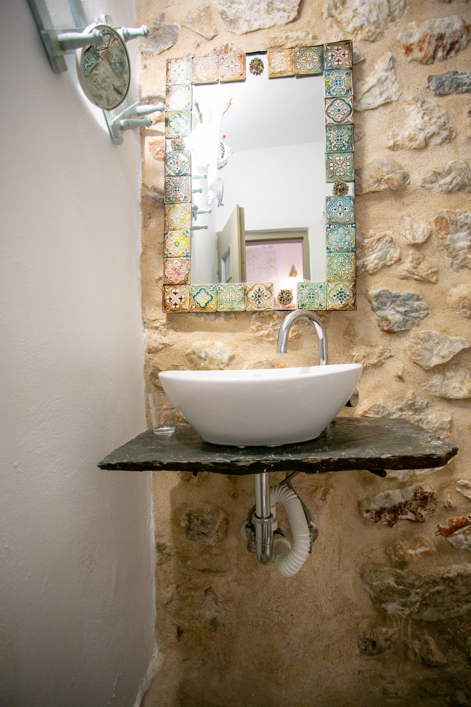 Bathroom of Cozy country house,4 guests,Renovated,Near tavern,cafe, beach,Mani,Greece