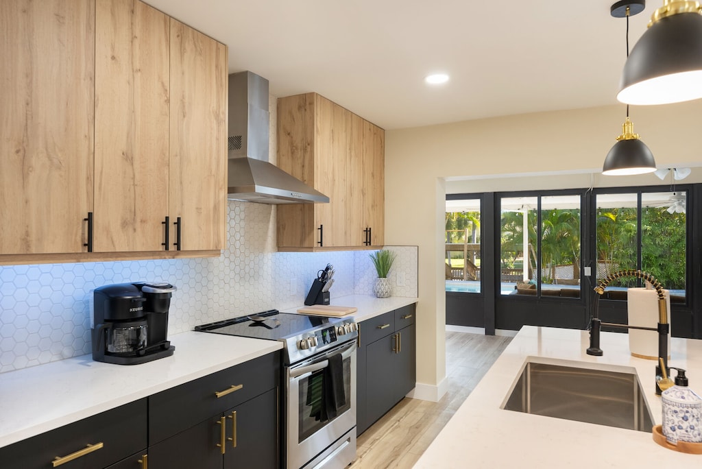 Kitchen is equipped with all utensils for you to use