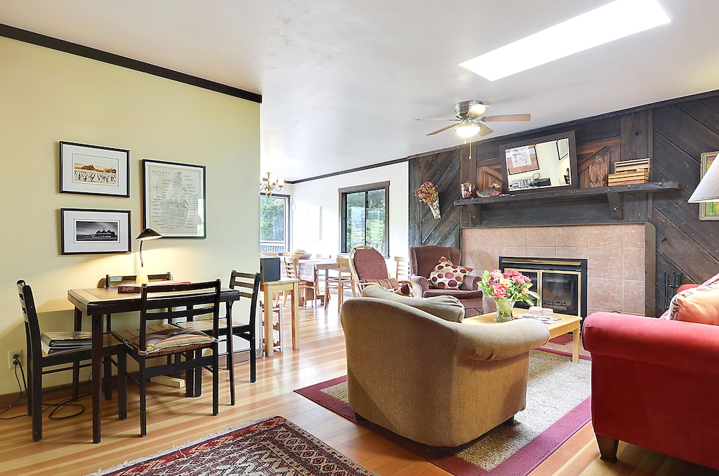 The view from the front door - opens into the living room.