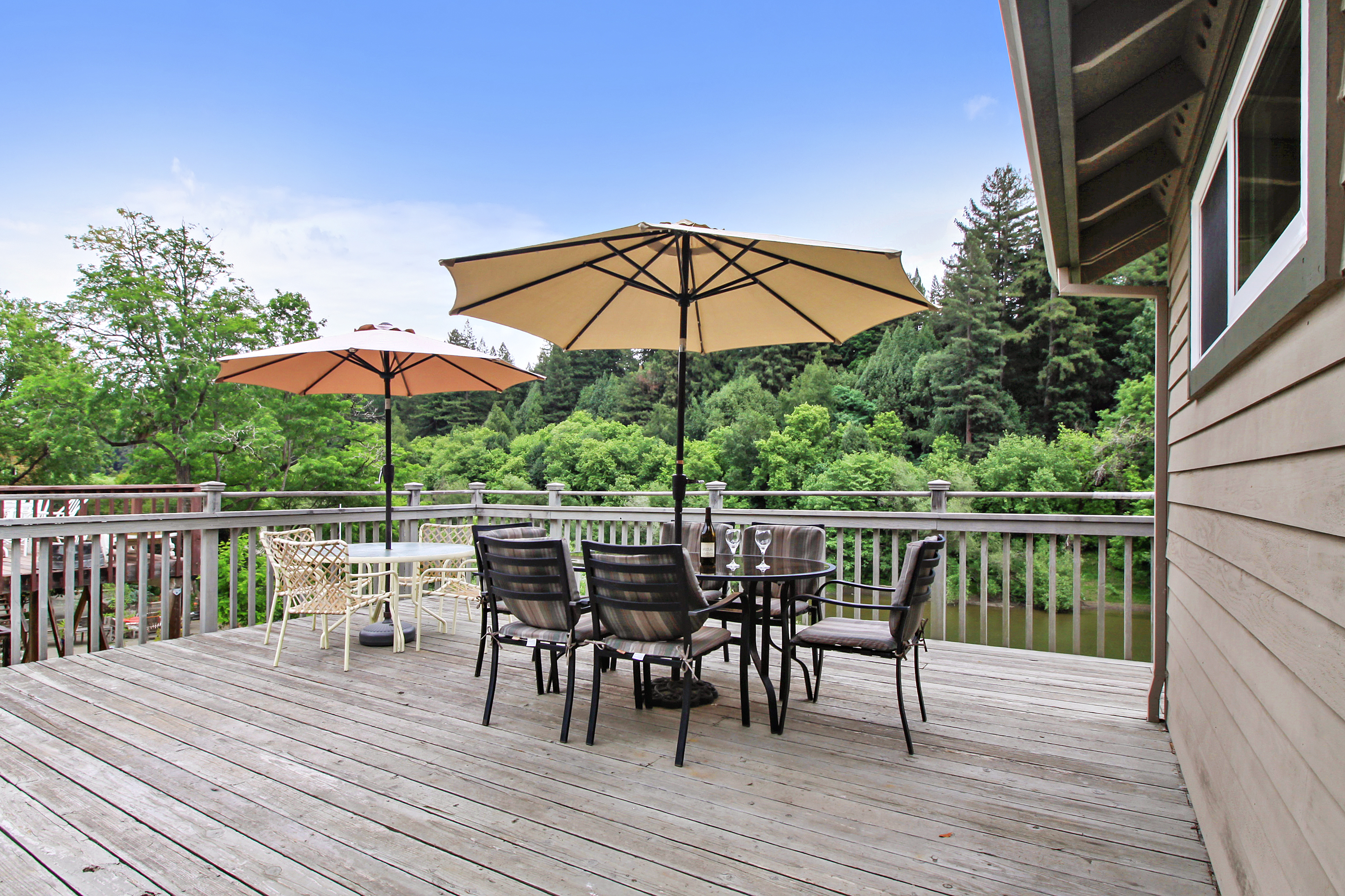 Enjoy the views from the deck