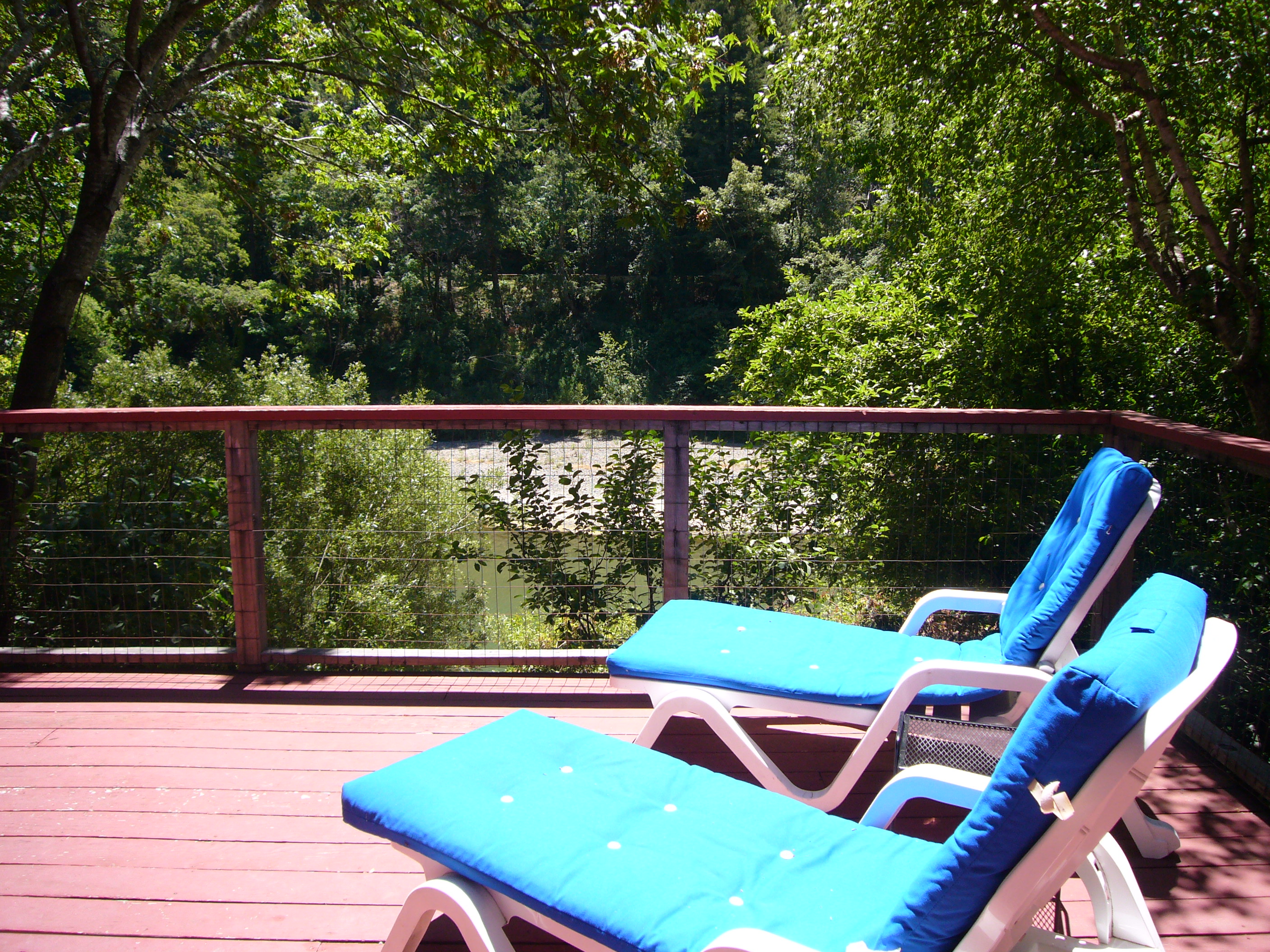 Relax on the back deck.